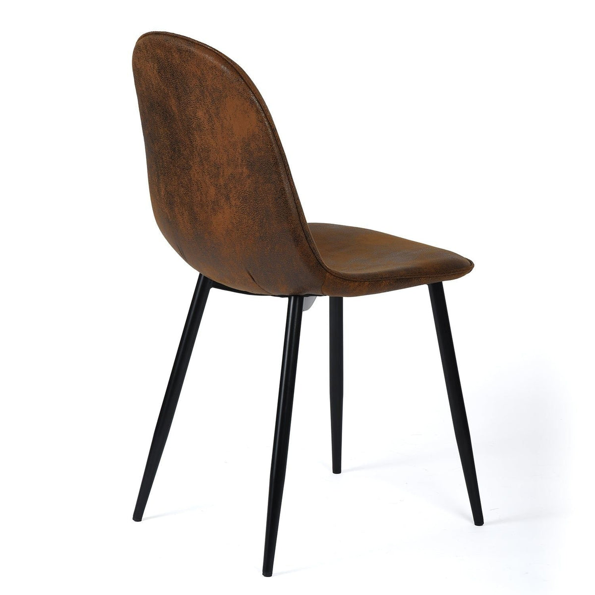 Mid-Century Dining Chairs, Brown Suede, 4-pk A8Y9 - product image 7
