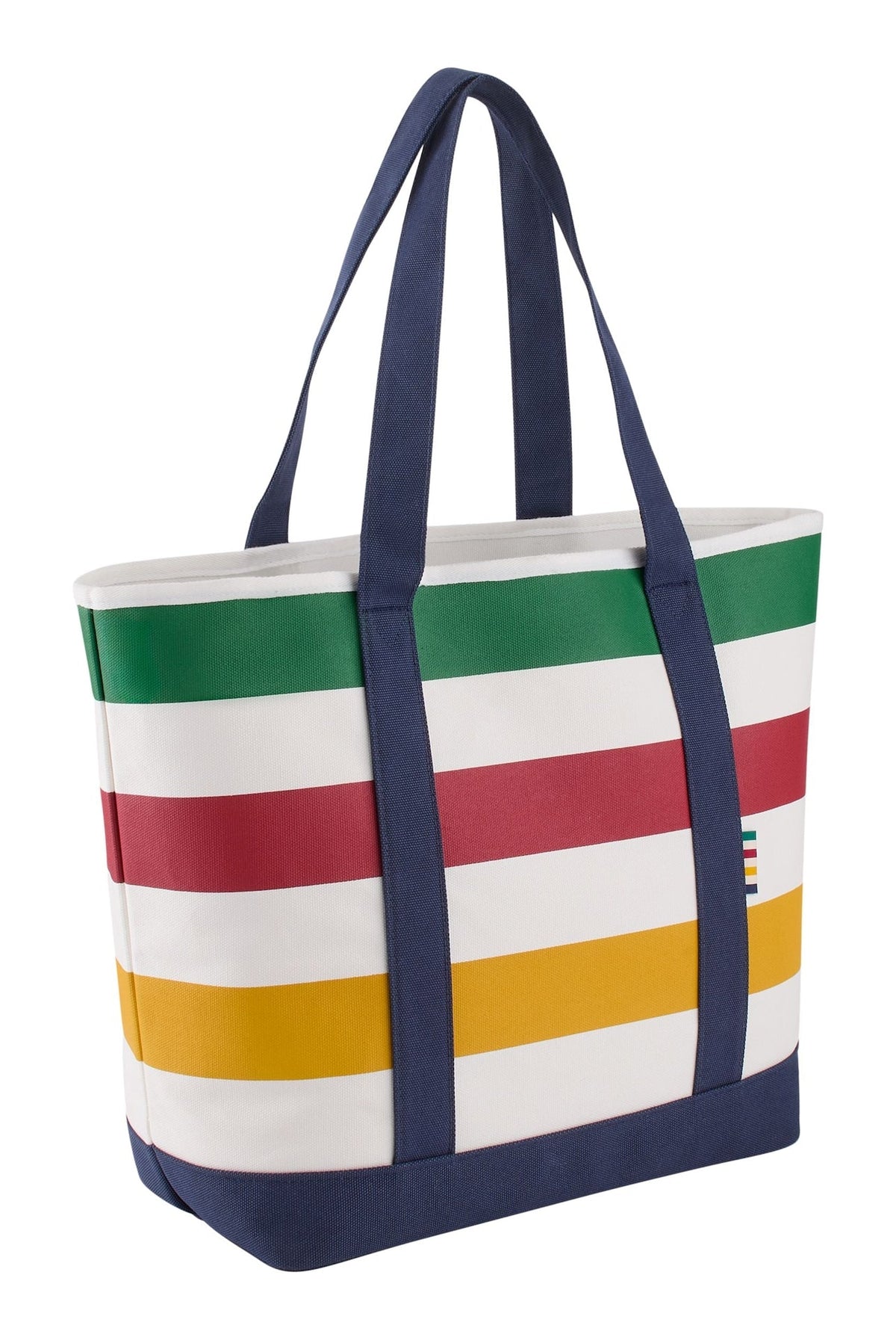 Bay Stripes Signature Canvas Tote Bag, 7.5-in, Navy O4W4 - product image 1
