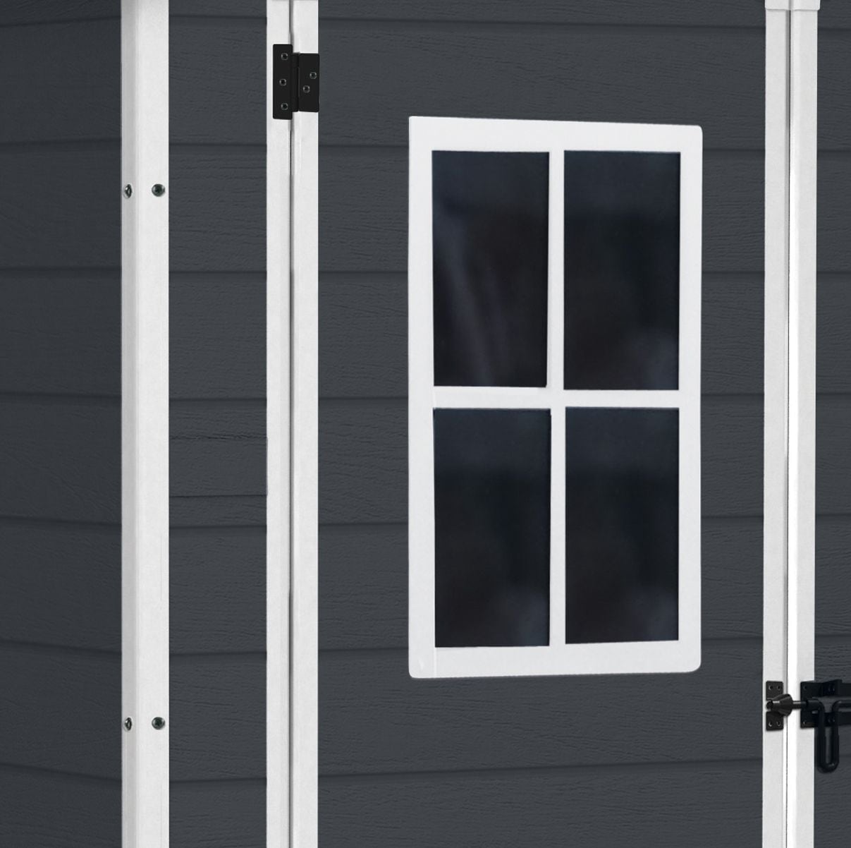 Manor Resin Outdoor Storage Shed with Fixed Window, Grey, 6-ft x 5-ft R3P2 - product image 3