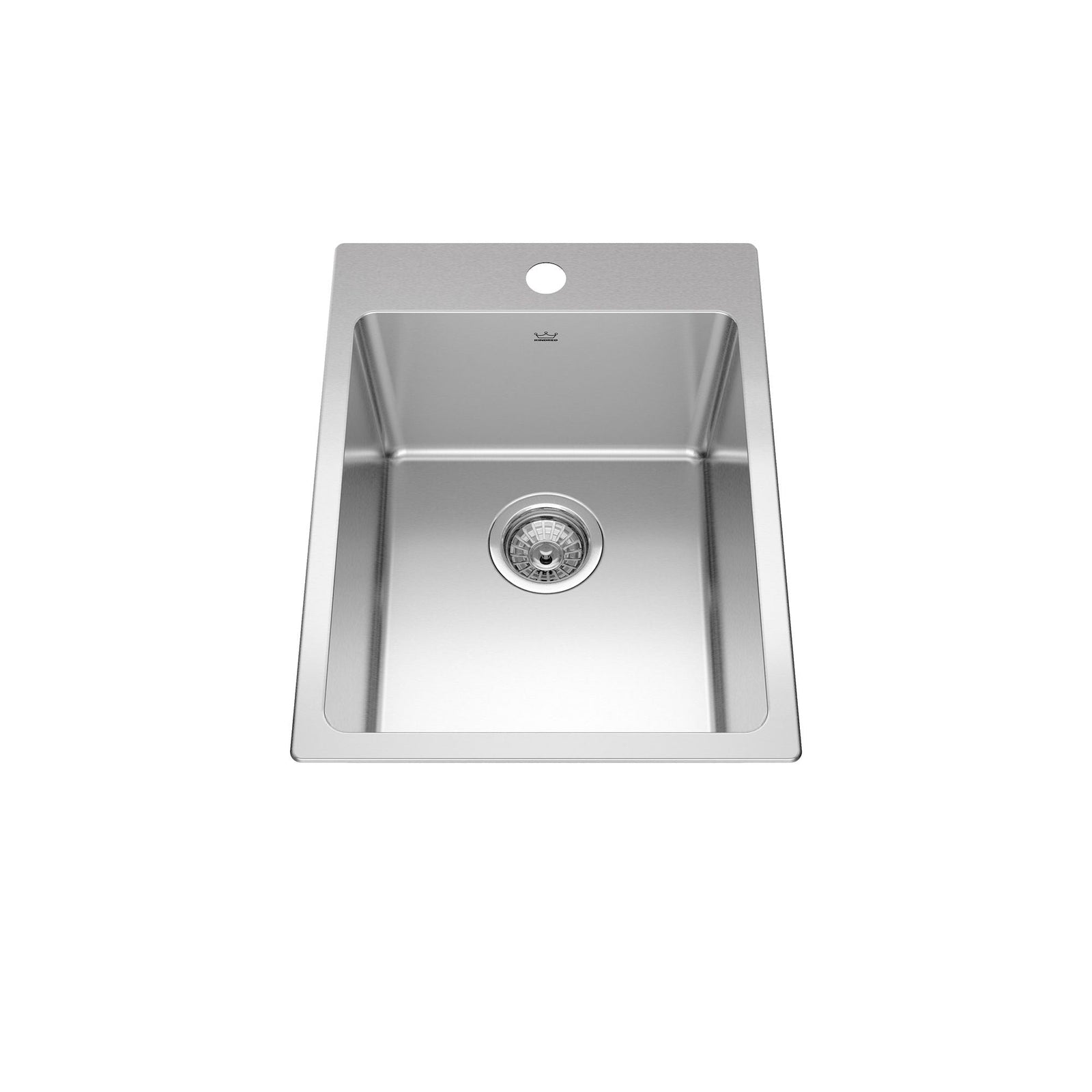 Brookmore Drop in Single Bowl 1-Hole Kitchen Sink, 15.9-in x 20.9-in x 9-in, Stainless Steel D3B3 - product image 1