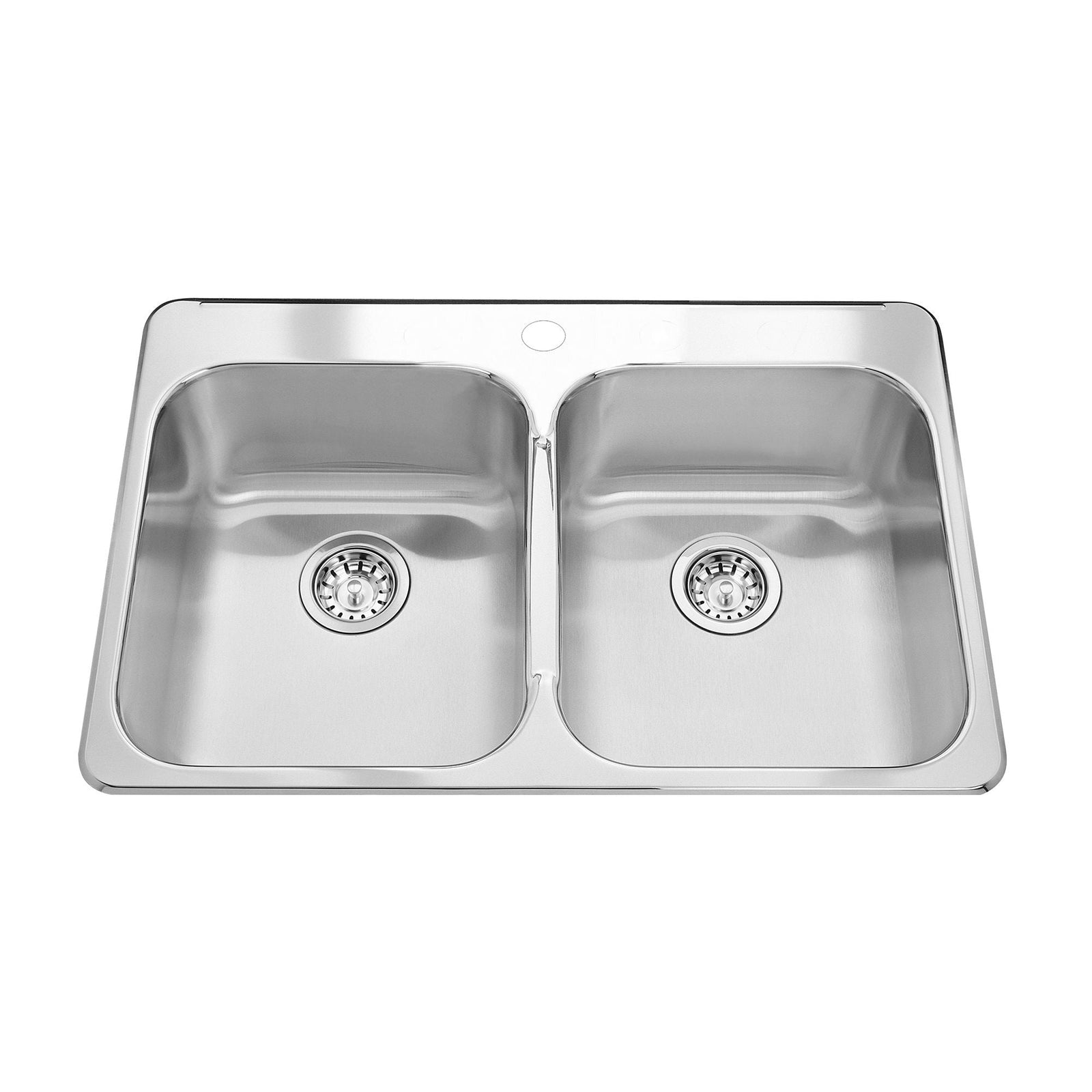 Steel Queen Kitchen Top Mount Double Ledgeback Sink, 8 inch deep G8O0 - product image 1