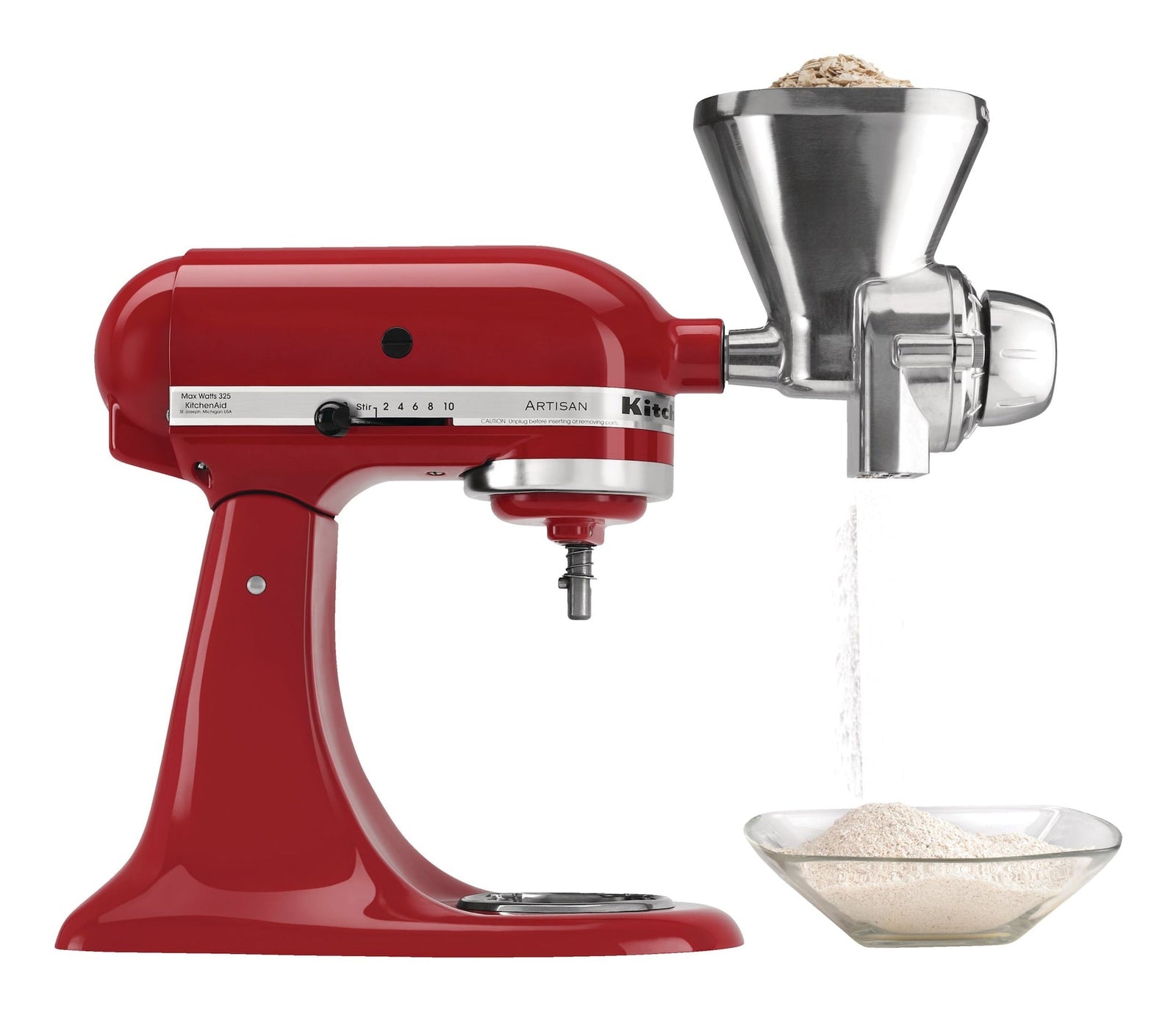 Grain Mill Stand Mixer Attachment with 12 Grind Levels F4O7 - product image 5