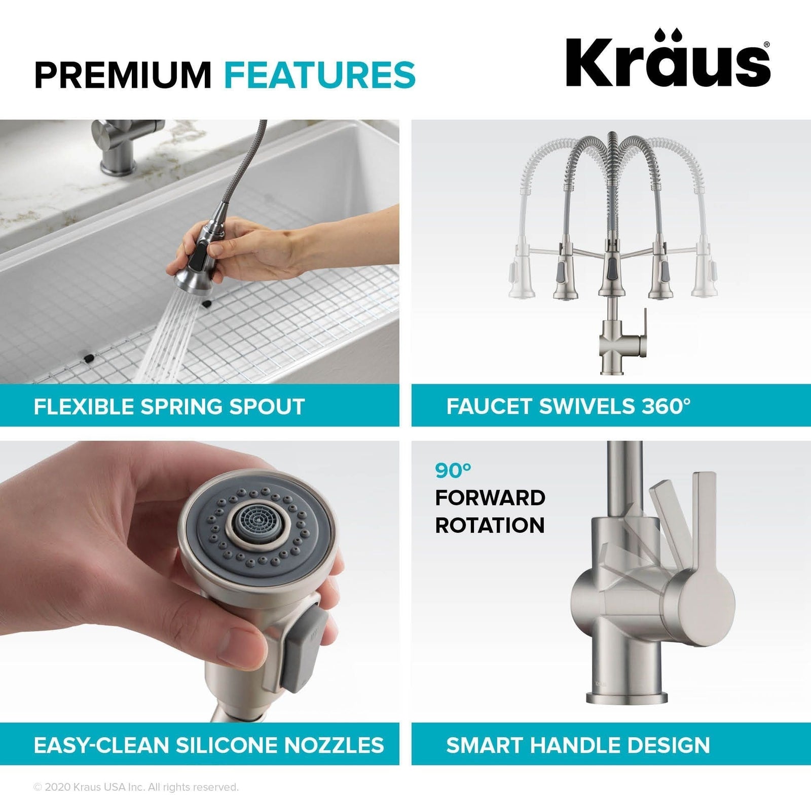 Britt Commercial Style Pull-Down Single Handle Kitchen Faucet, Matte Black X3S7 - product image 4