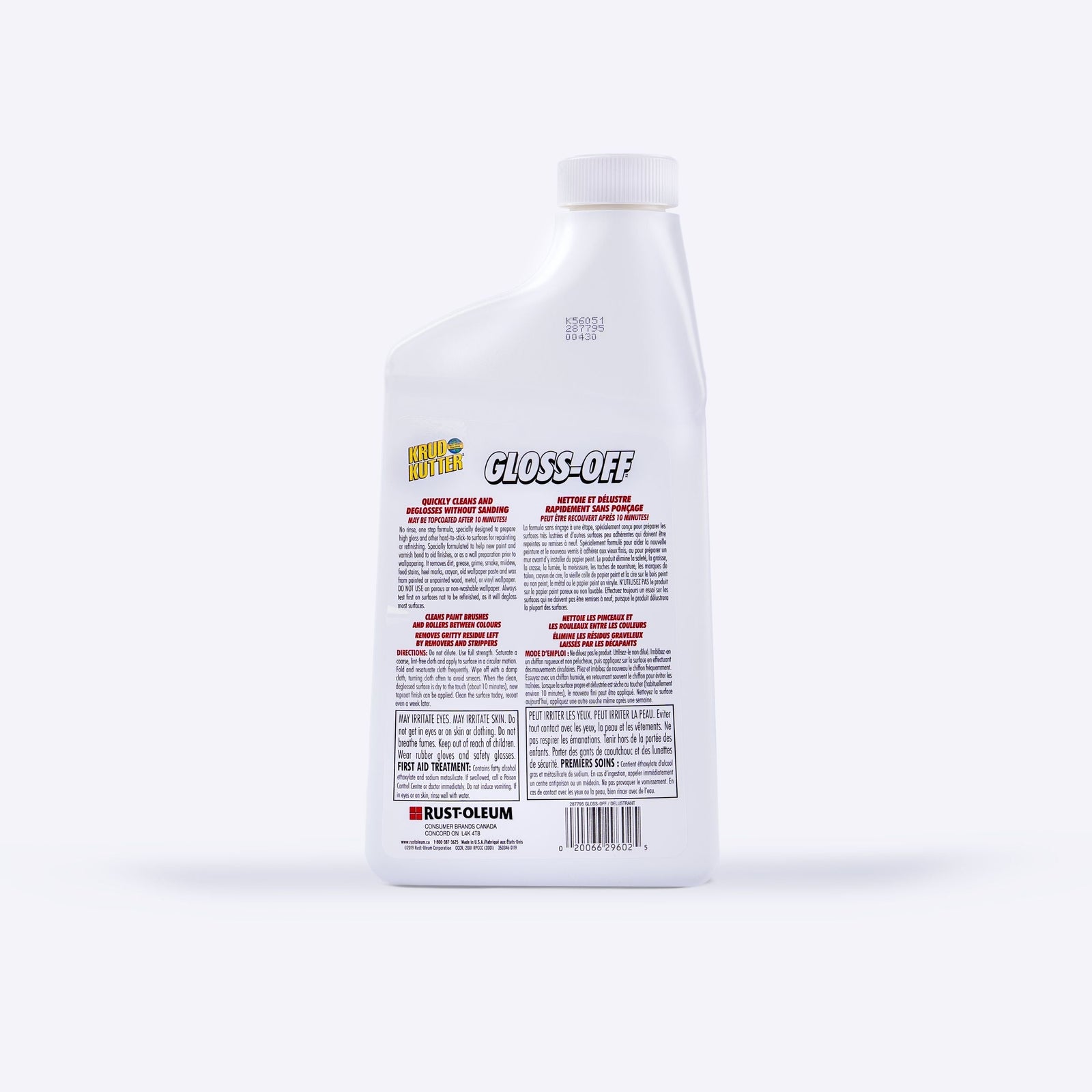 Gloss-Off Pre-Paint Surface Preparation, Cleaner & Deglosser Without Sanding, 946-mL F2L1 - product image 2