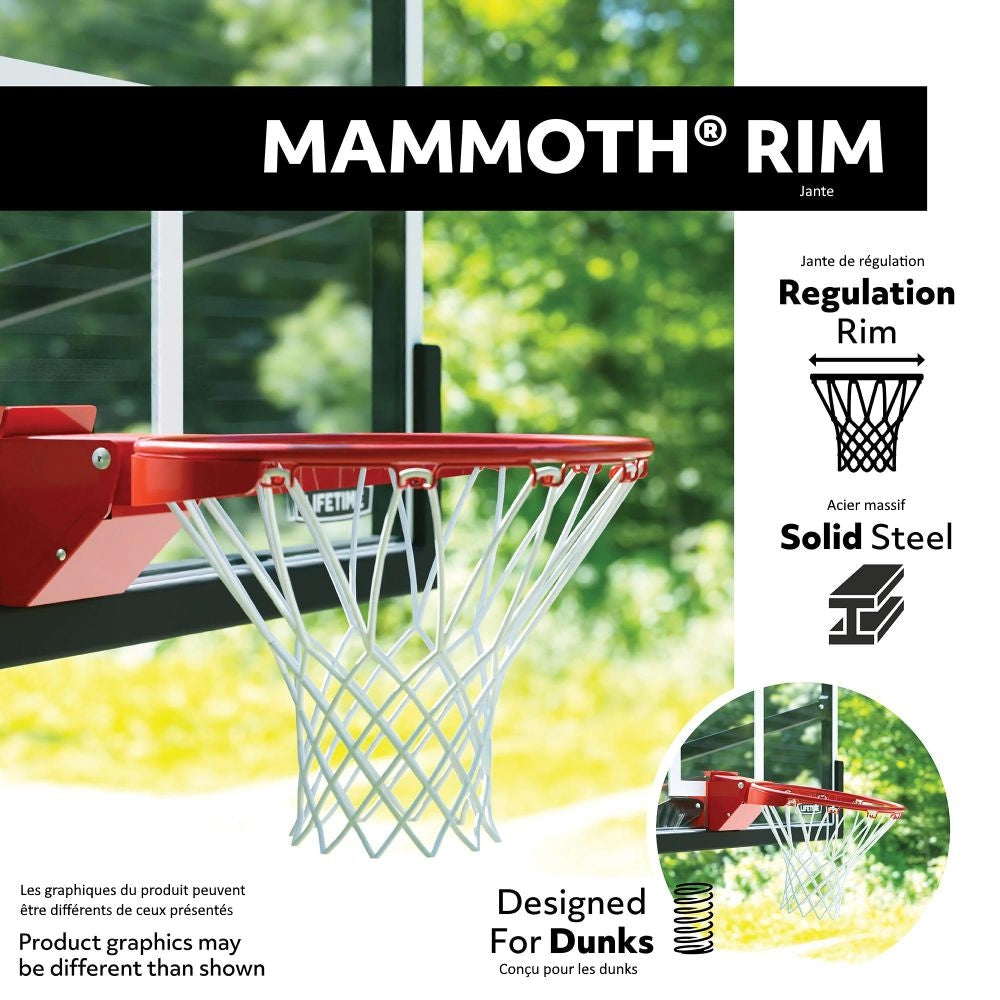 Mommoth Bolt Down Basketball Hoop with 60-in Tempered Glass R3V1 - product image 3