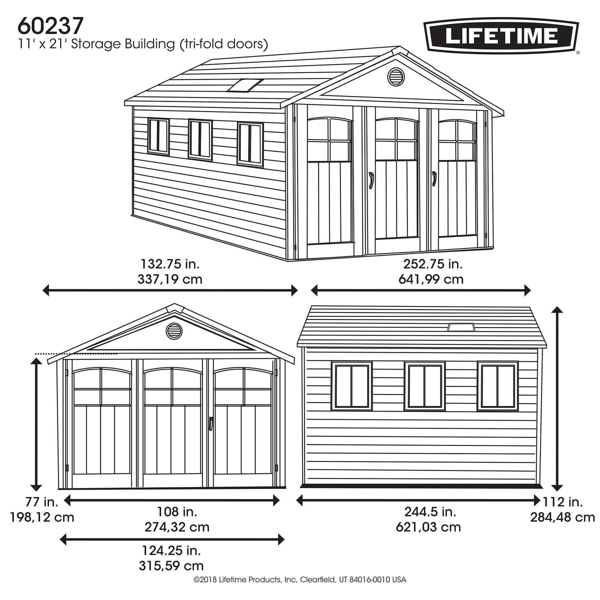 Outdoor Storage Shed, 11-ft x 21-ft N5X3 - product image 4
