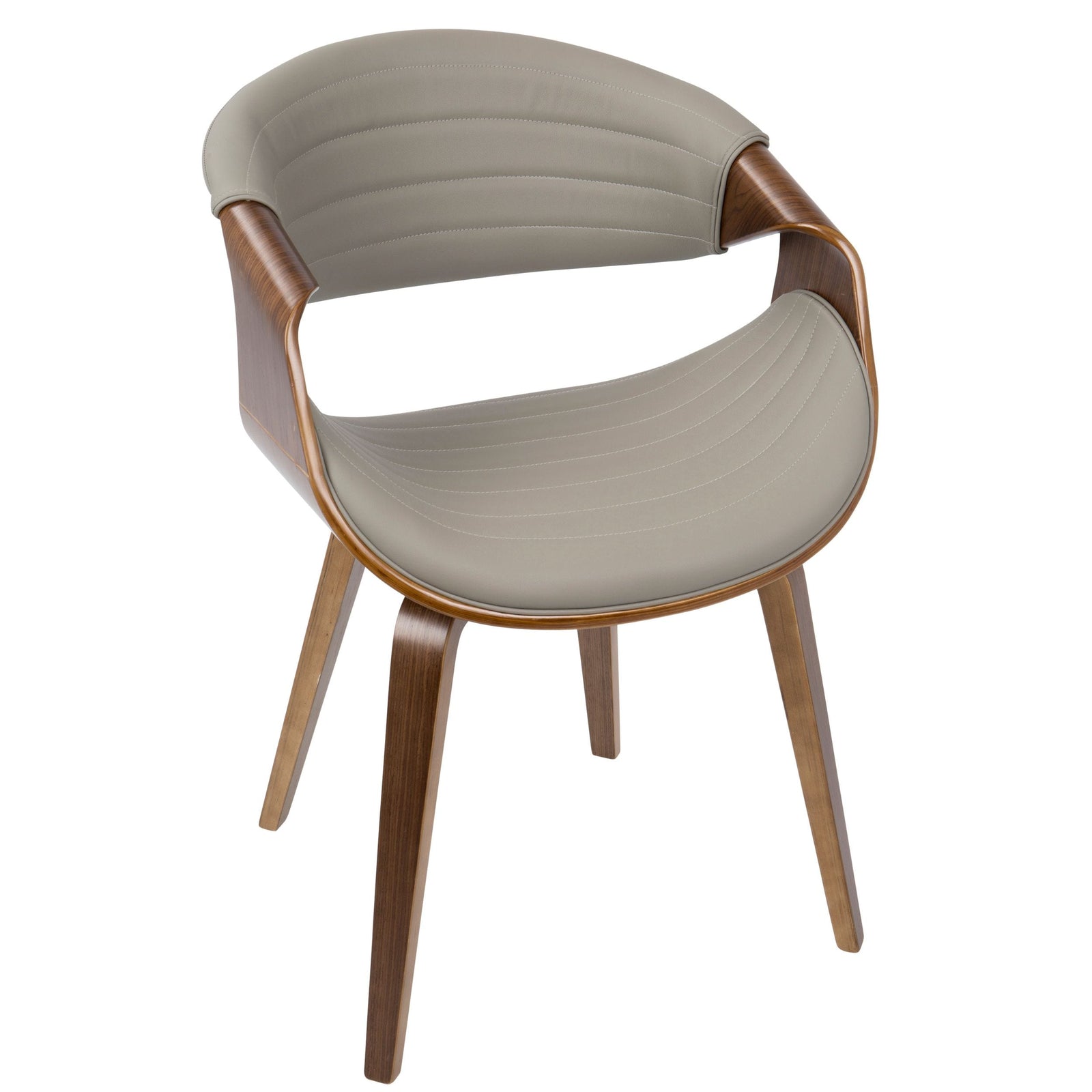Symphony Faux Leather Dining/ Accent Chair, Grey C2D9 - product image 1
