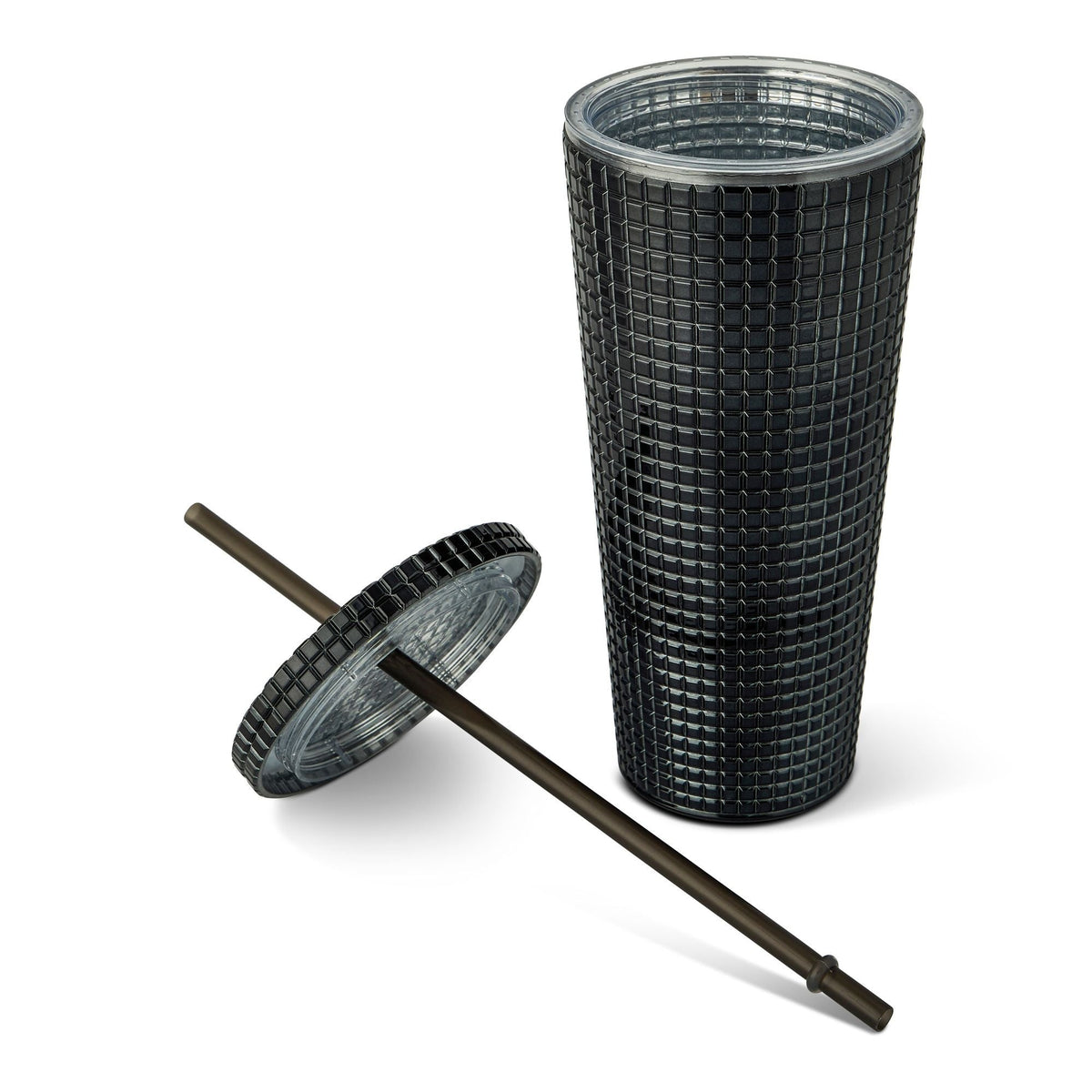 710-mL BPA-Free Iridescent Studded Textured Tumbler W6U5 - product image 2