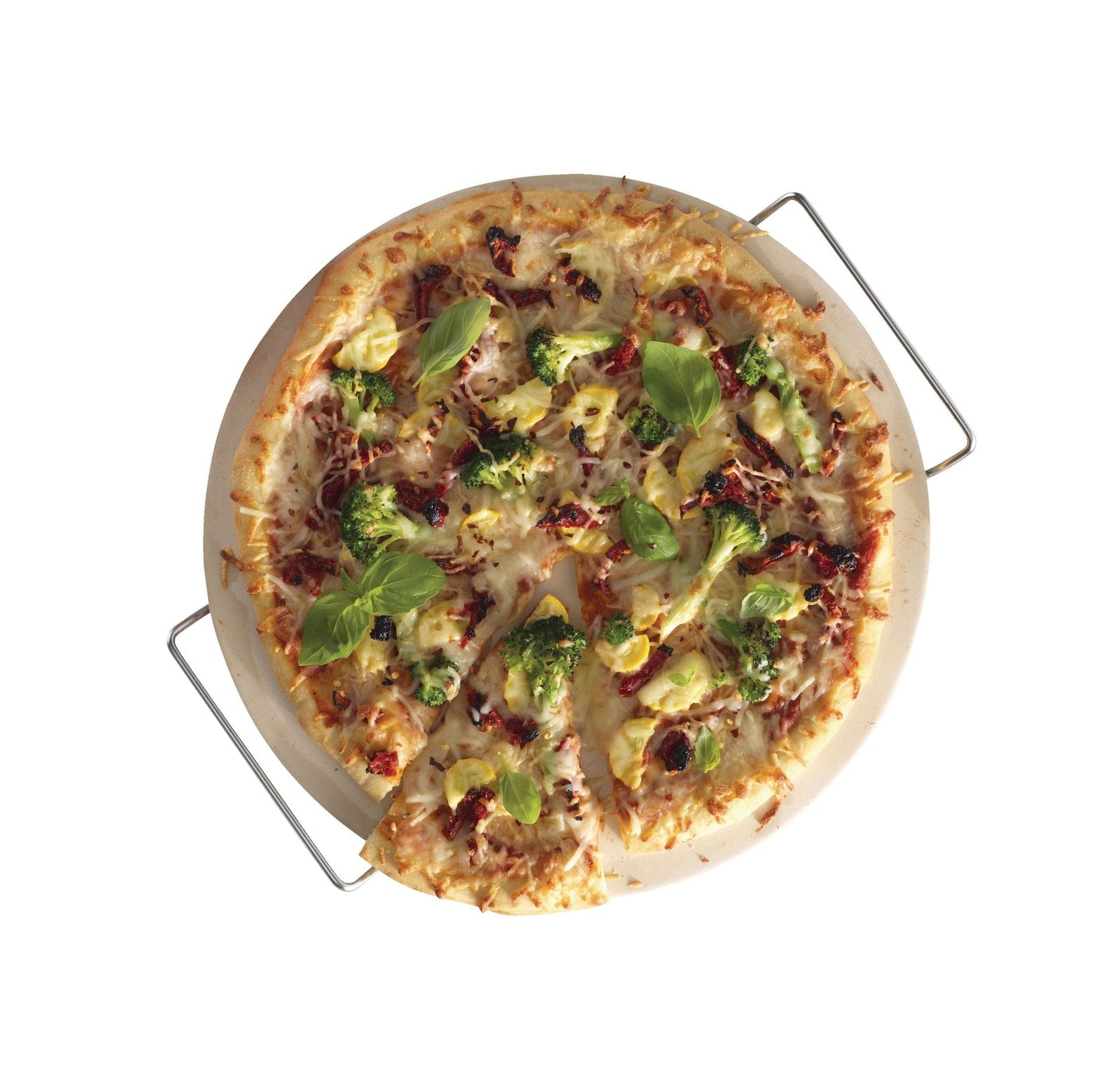 Ceramic Round Pizza Stone & Serving Rack, 15-in M6A5 - product image 5
