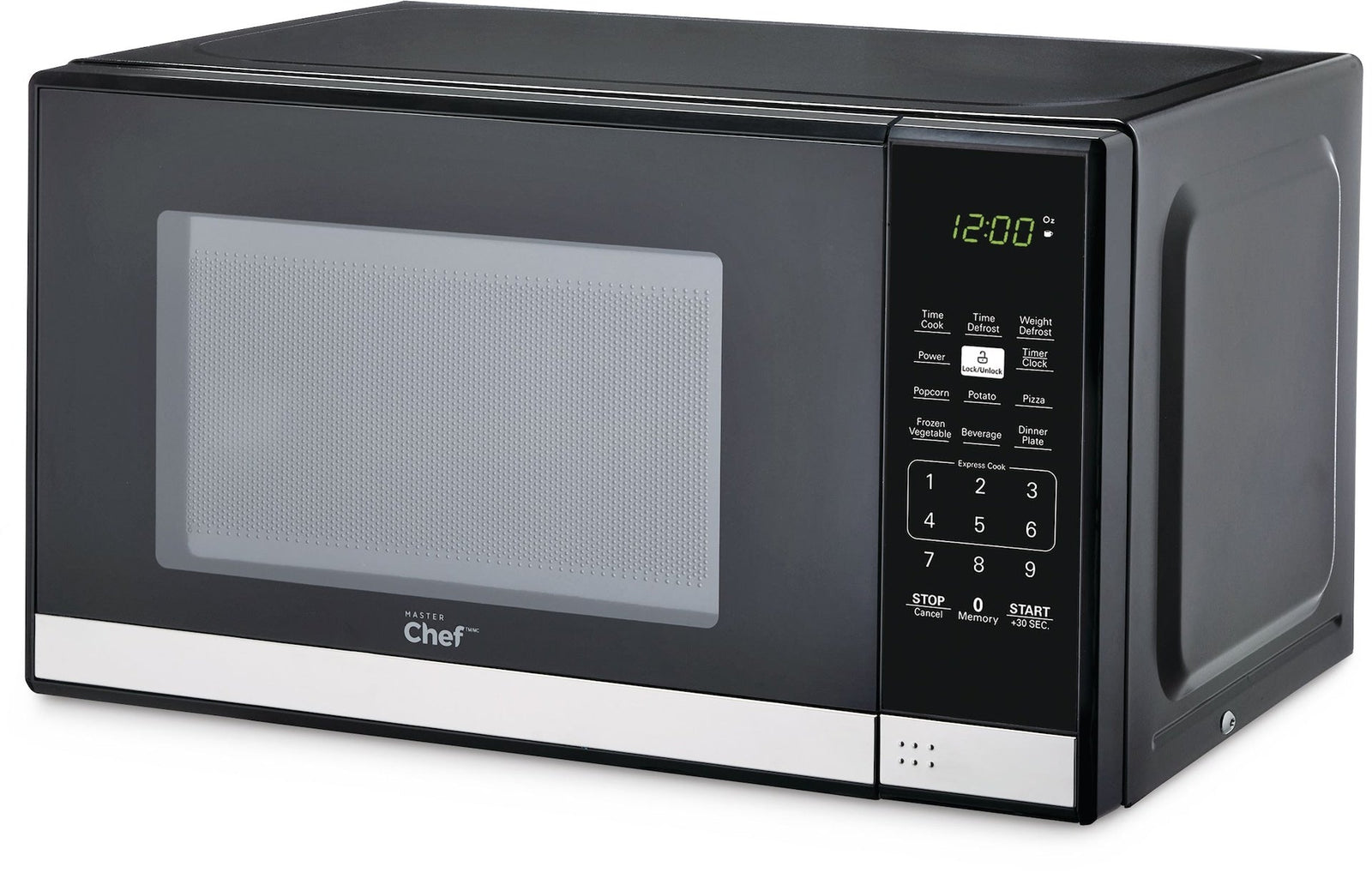 Countertop Microwave, 700 W, Black Stainless Steel, 0.7-cu-ft F2J1 - product image 1