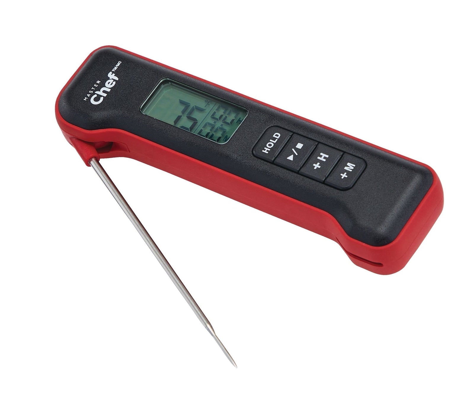 Digital Folding BBQ Food & Meat Thermometer with Stainless Steel Probe Z1Z4 - product image 1
