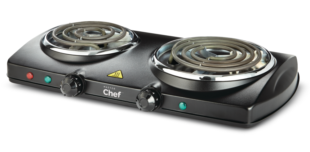 Double Burner Hot Plate, Black, 1500W S2S9 - product image 1