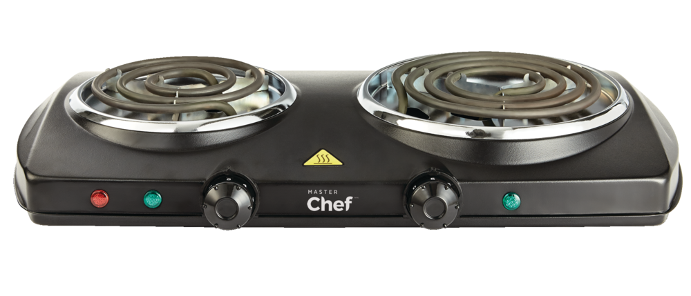 Double Burner Hot Plate, Black, 1500W E8M9 - product image 3