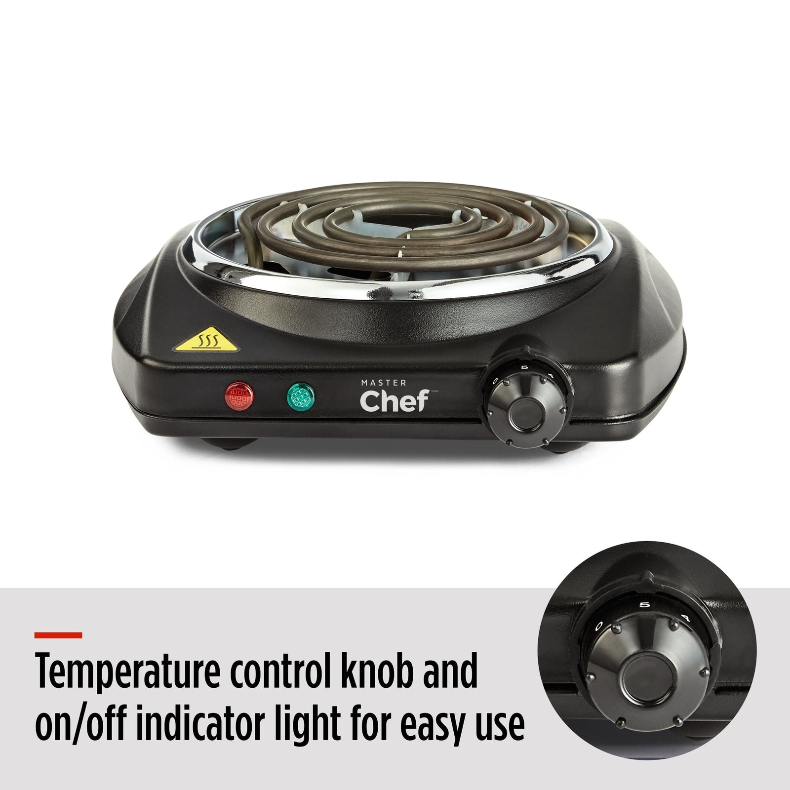 Single Burner Hot Plate, Black, 1000W T7L4 - product image 5
