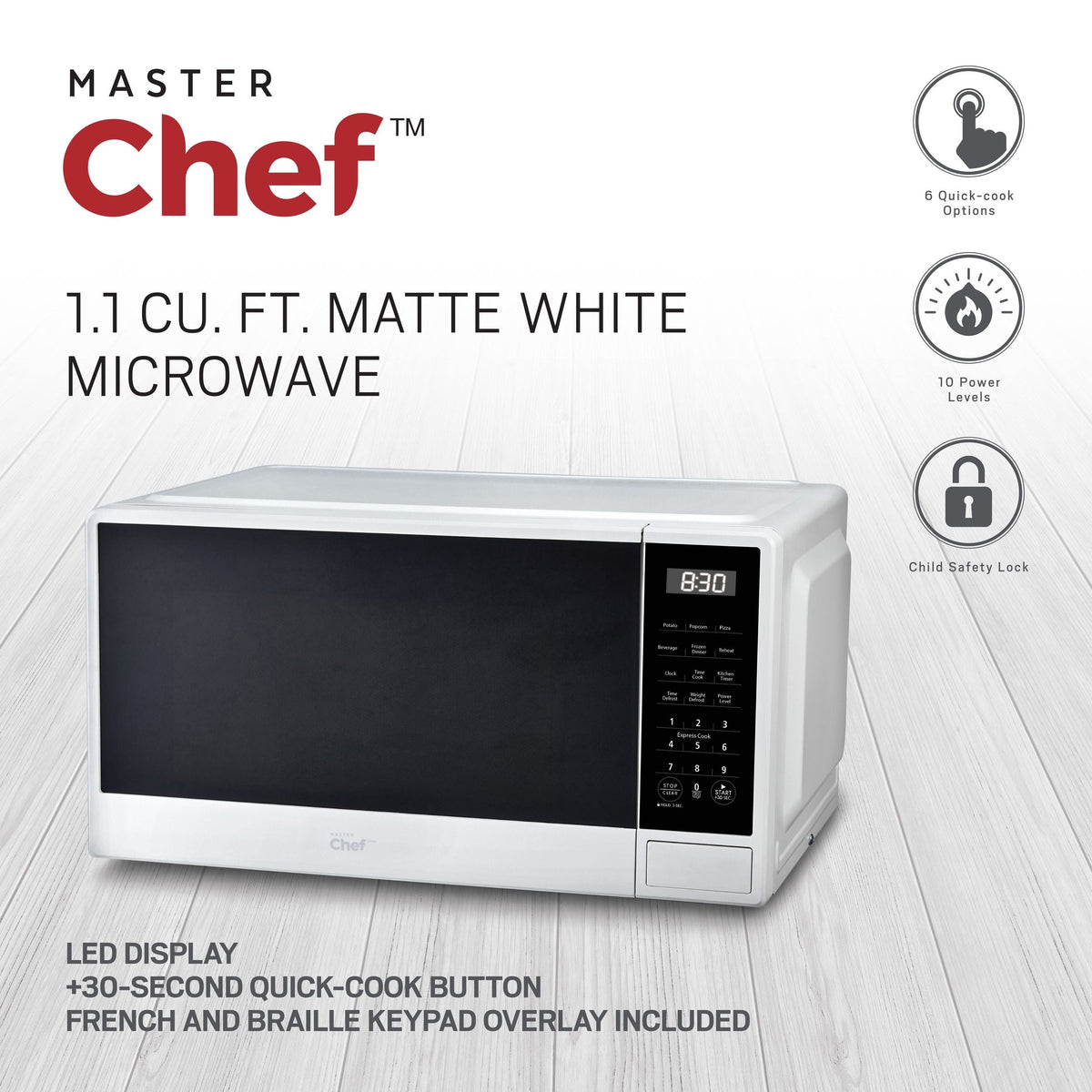 Matte Microwave, White, 1.1-cu-ft H4S6 - product image 6