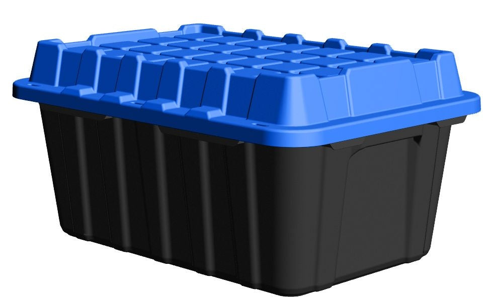 Heavy-Duty Polypropylene Tote with Domed Lid, 88-L T7Z0 - product image 2