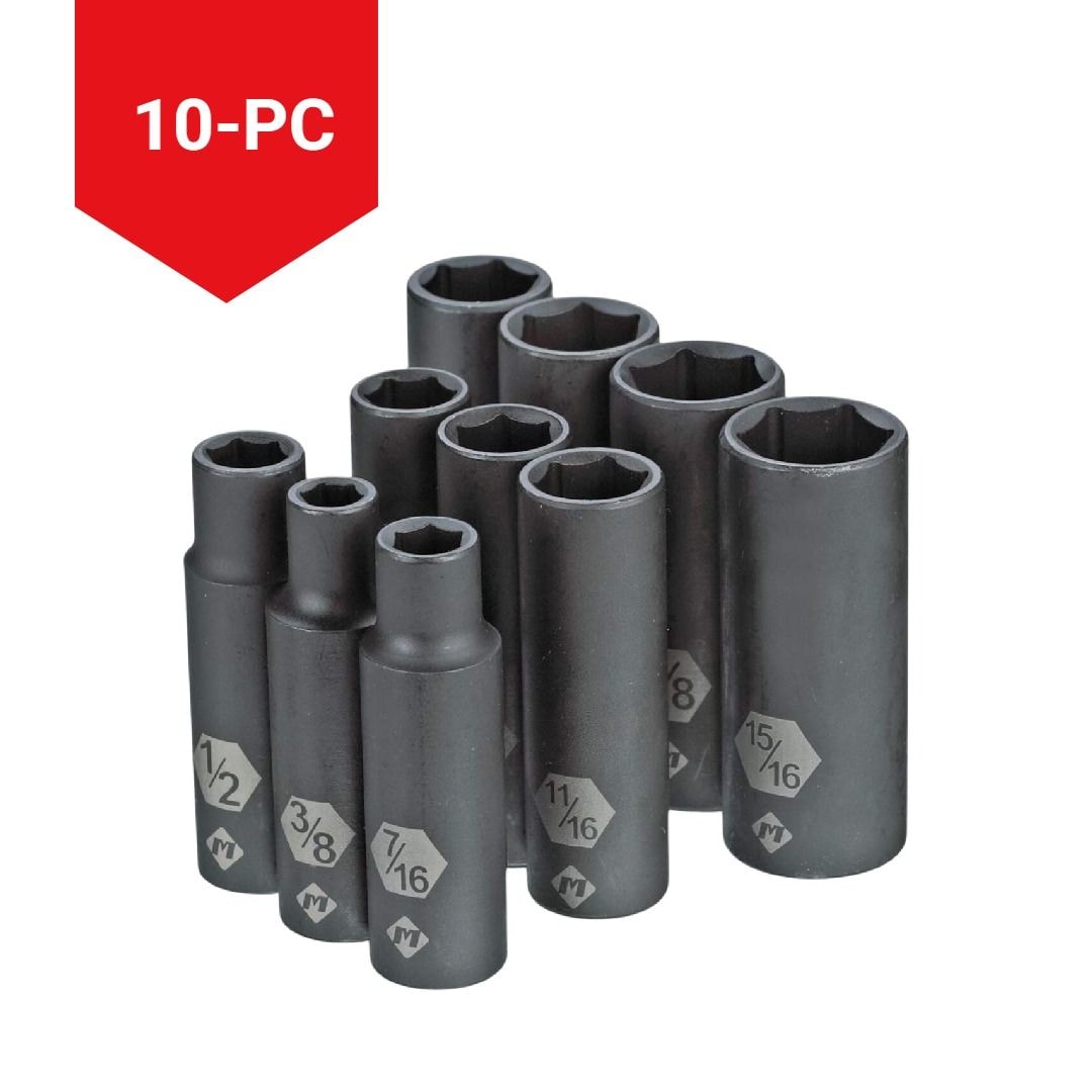 1/2-in Drive Deep Impact Socket Set, SAE, 10-pc Q5F5 - product image 5