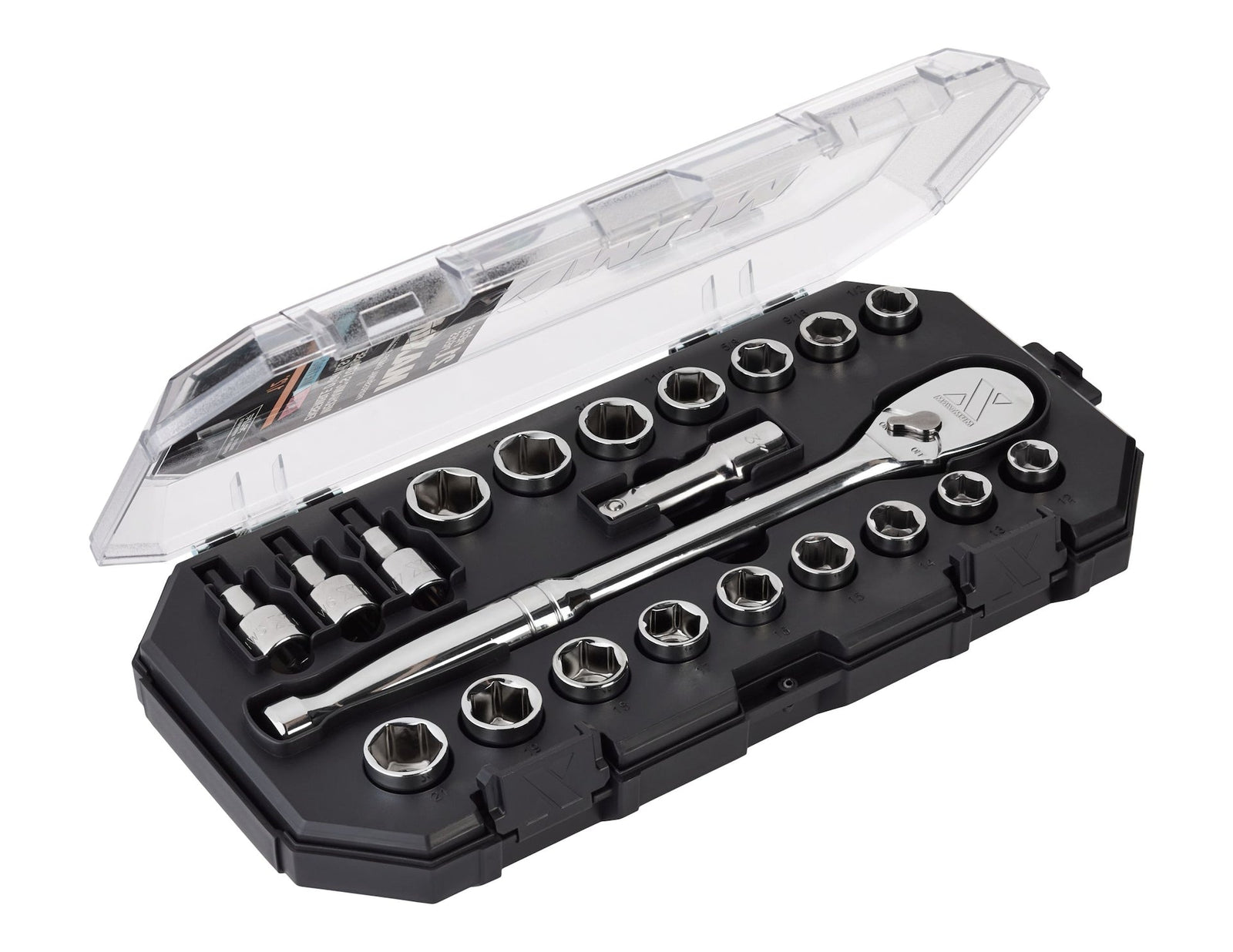 21 Piece 1/2" Drive Metric Socket Set E1Q3 - product image 4