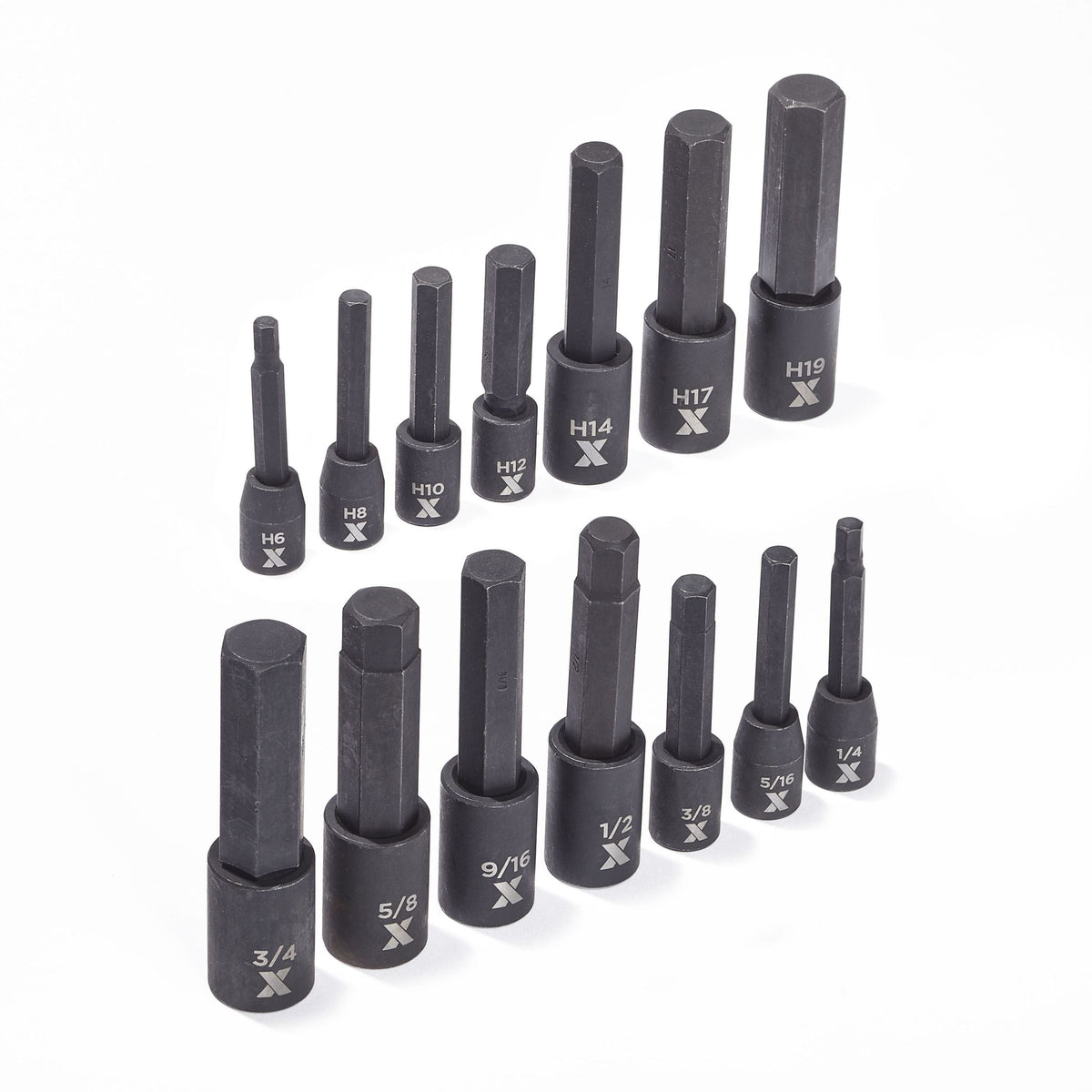 Hex Impact Socket & Bit Socket Set, 14-pc, SAE/Metric N6R8 - product image 4