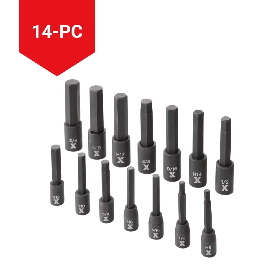 Hex Impact Socket & Bit Socket Set, 14-pc, SAE/Metric N6R8 - product image 7