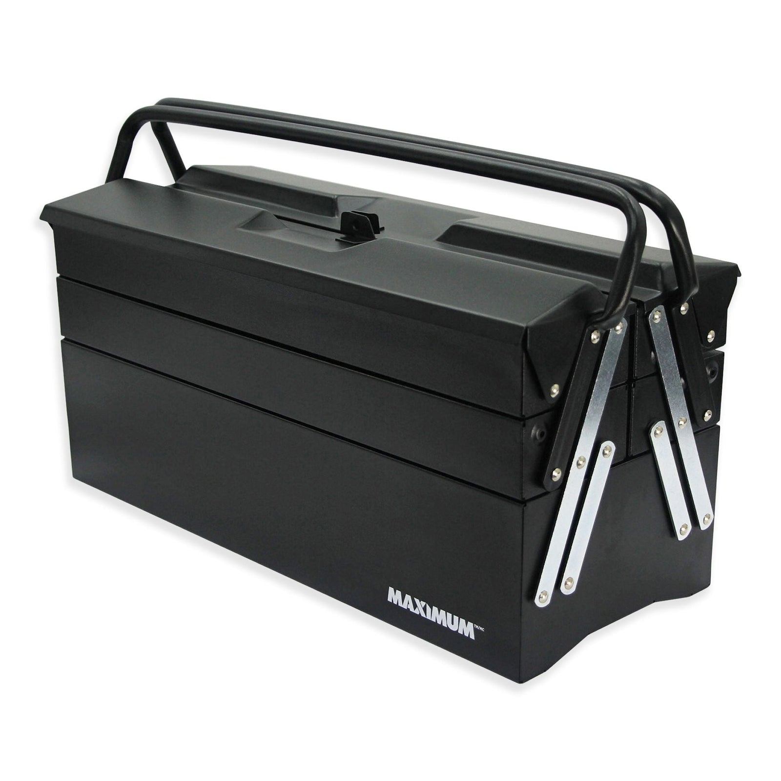 Portable 5-Tray Cantilever Tool Box, Black, 21-in W1C9 - product image 1