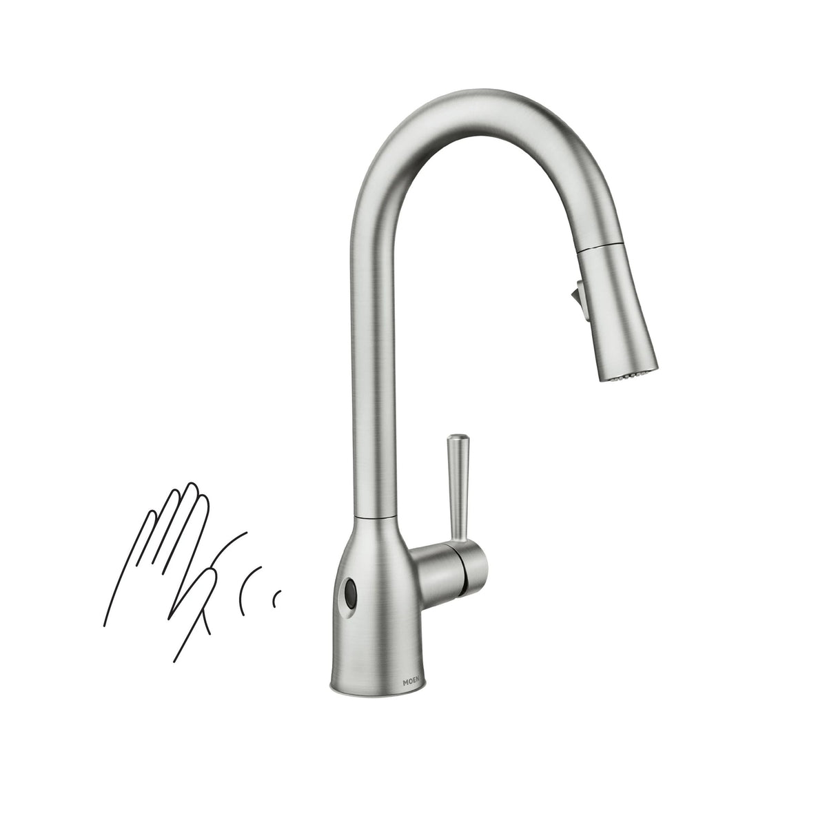 Adler Single Handle Kitchen Faucet with Motionsense, Spot Resist Stainless G8B5 - product image 5
