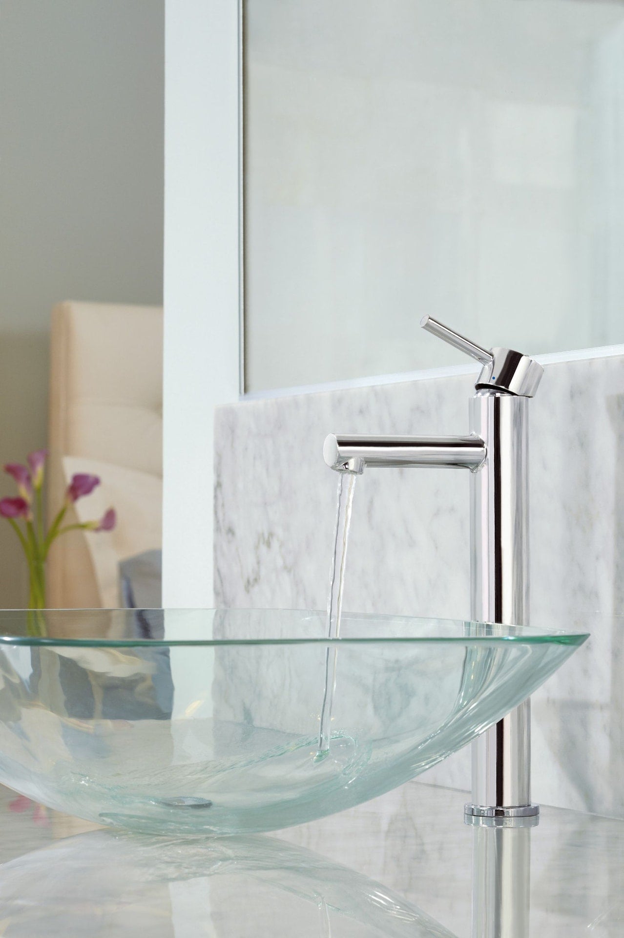 Align Single Handle High Arc Vessel Single Hole Bathroom Sink Faucet, WaterSense Certified, Chrome H3A1 - product image 5