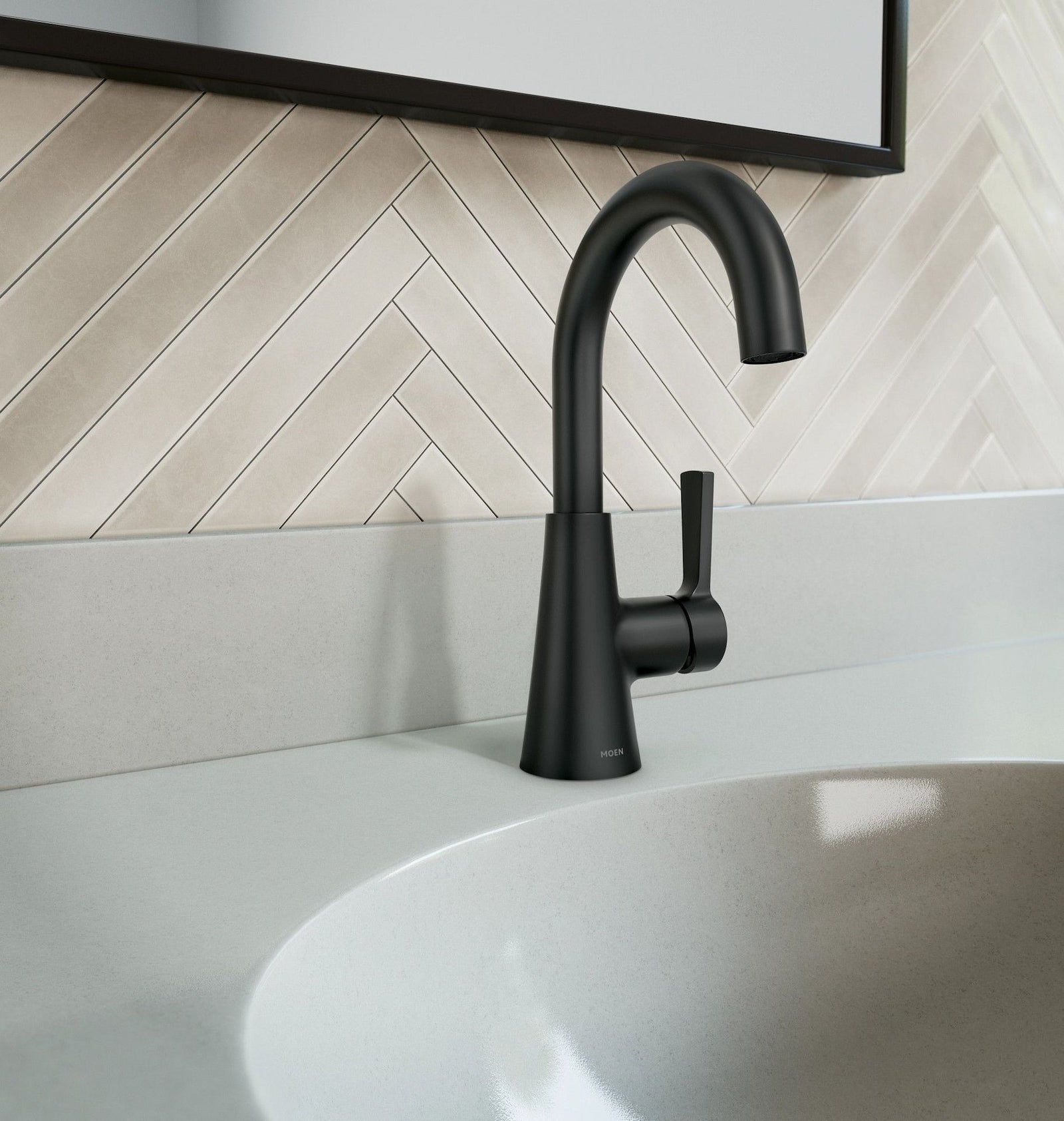 Mikah Single Handle Bathroom Faucet, Matte Black E2M3 - product image 3