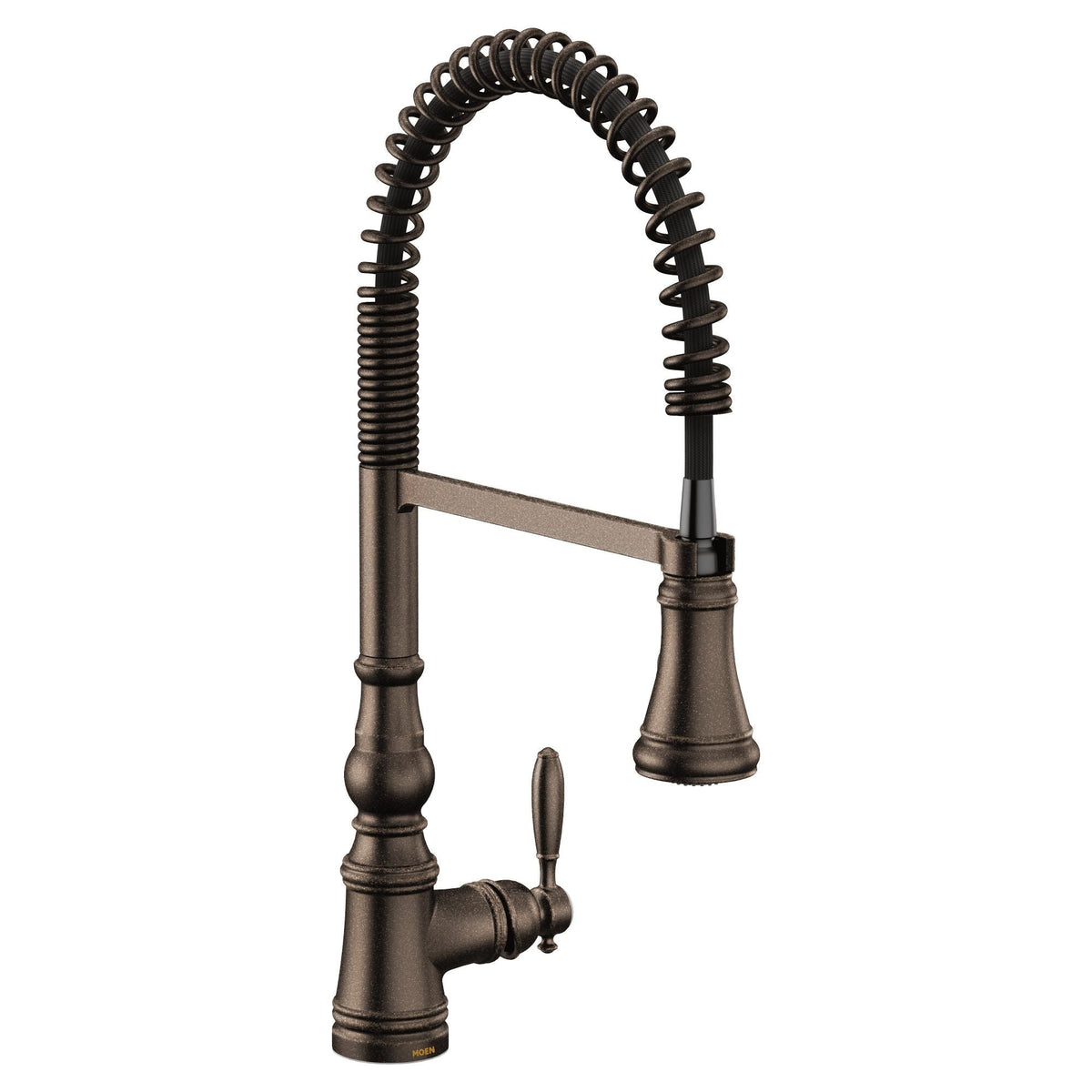 Weymouth Single Handle Pre-Rinse Spring Pull Down Sprayer Kitchen Faucet with Power Boost, Oil Rubbed Bronze I8J9 - product image 1