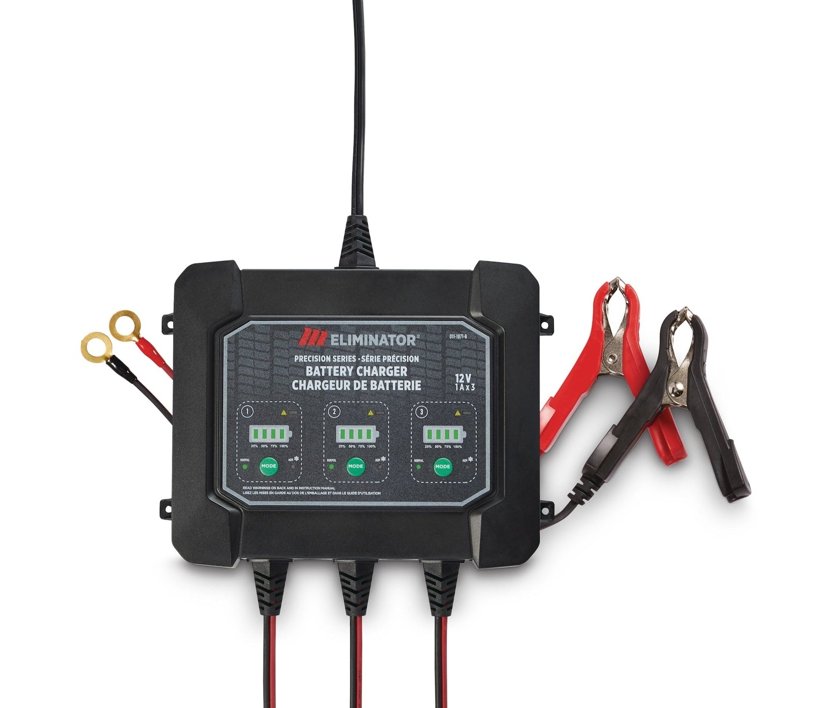 Eliminator Precision Series 3-Bank Smart Battery Charger/Maintainer, 3X1-Amp, 12V O0M5 - product image 1