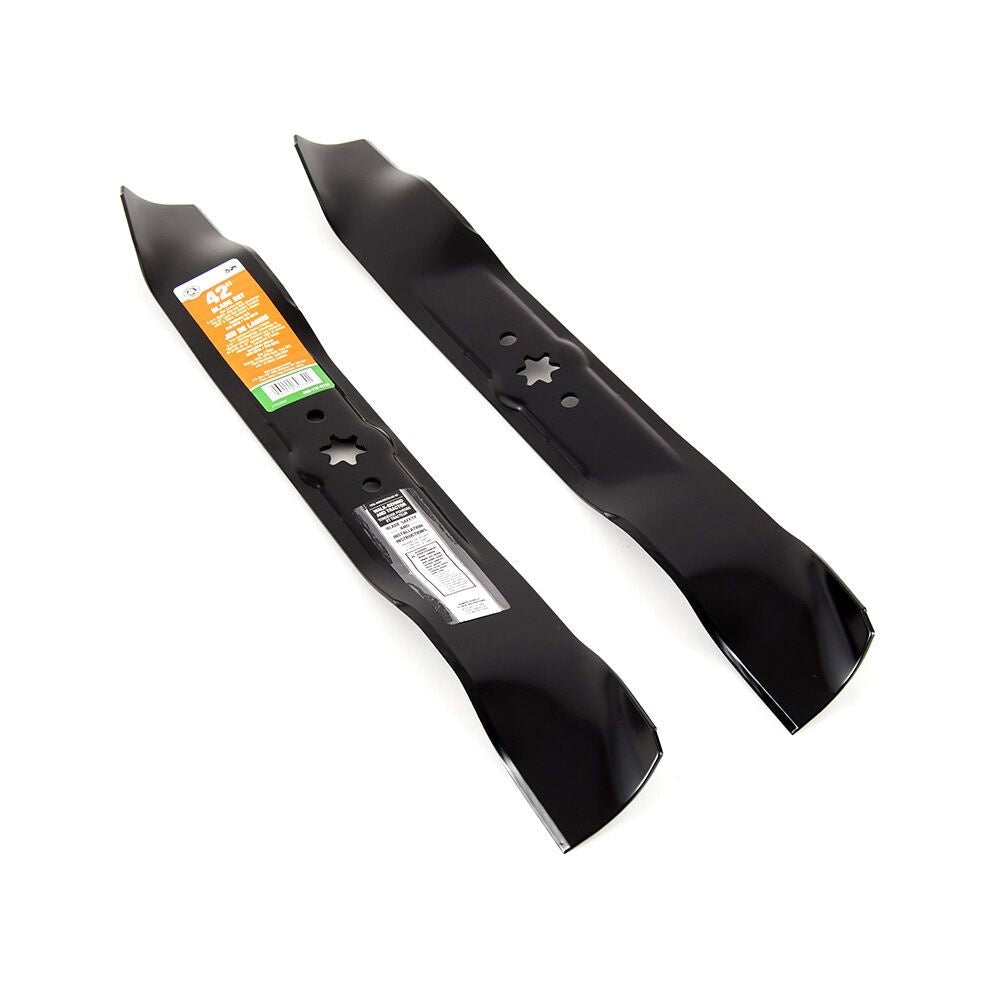 3-in-1, 2-Blade Replacement Set for 42-in Lawn Tractor Cutting Decks, Black L5O7 - product image 2