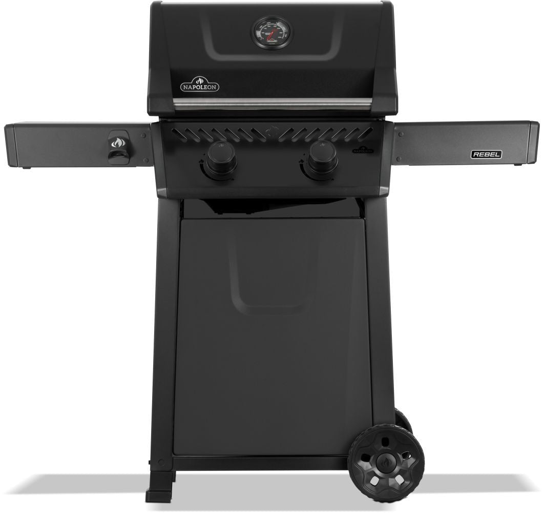 Rebel 365 2-Burner LP Gas BBQ, Matte Black S1A4 - product image 1