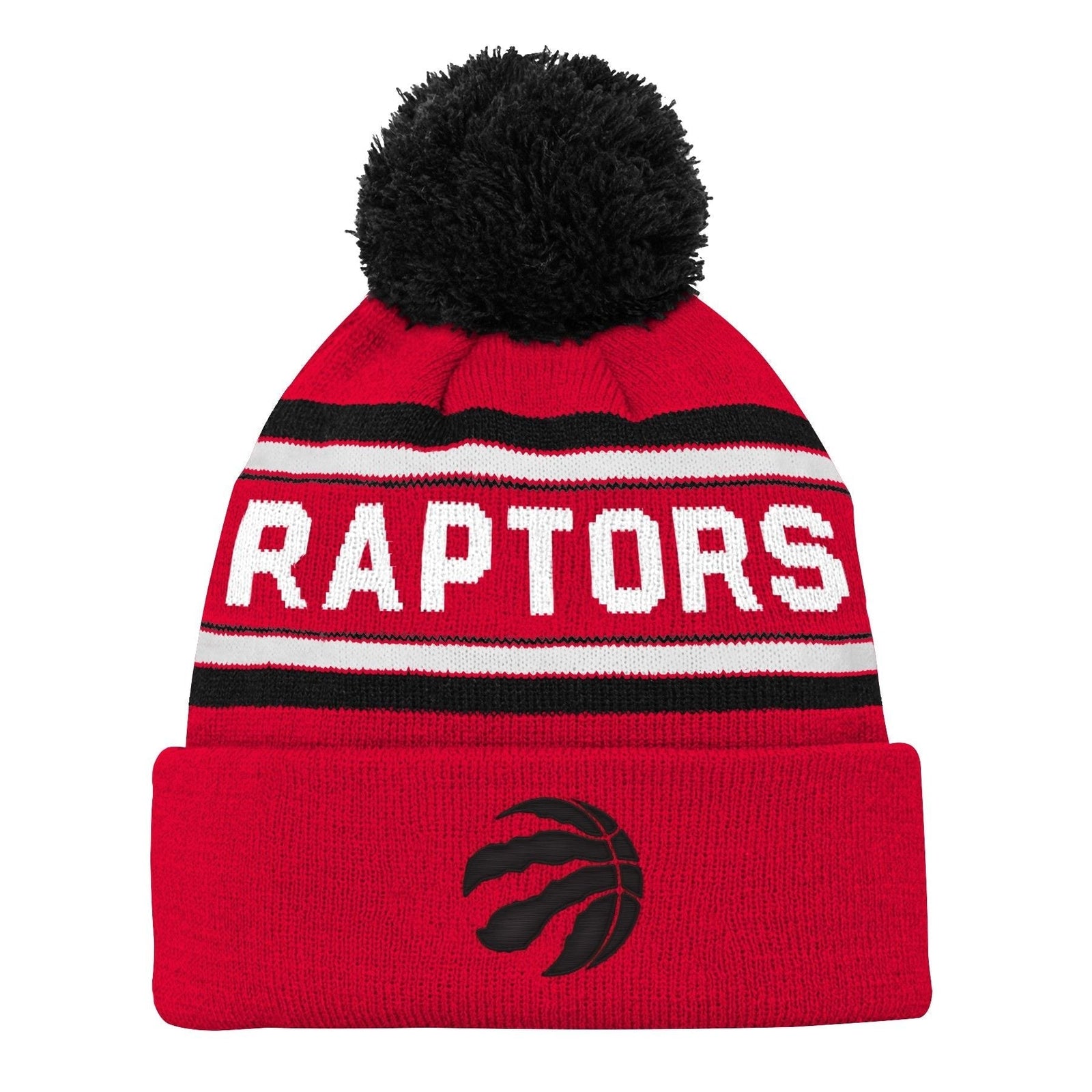 Raptors Jacquard Cuffed Knit With Pom, Acrylic Knit, Regular Size Z1R9 - product image 1