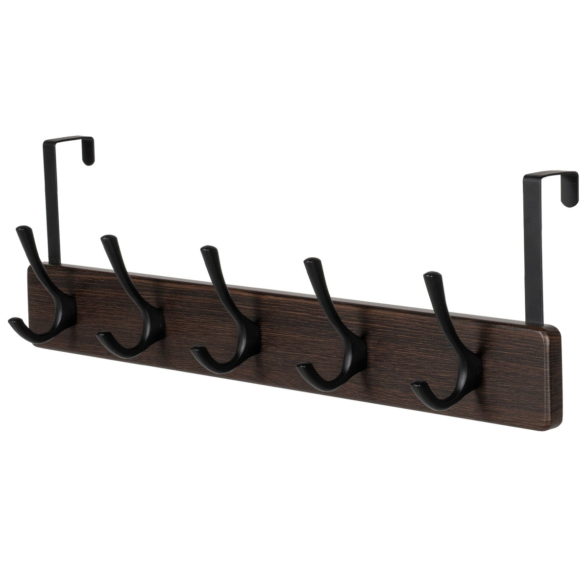21.6" Traditional Wall 5 Hook Rack, Brown V3D7 - product image 1