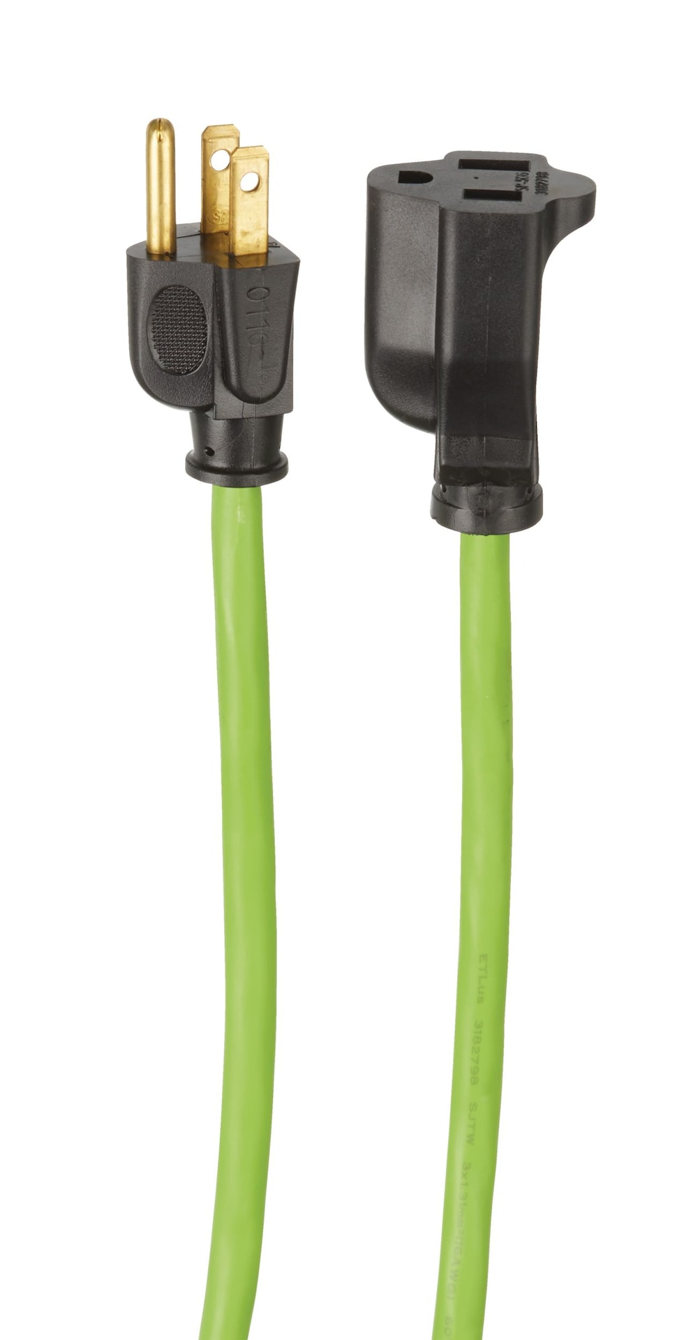 82-ft 16/3 Outdoor Extension Cord with Grounded Outlet, Lime Green V0T0 - product image 4