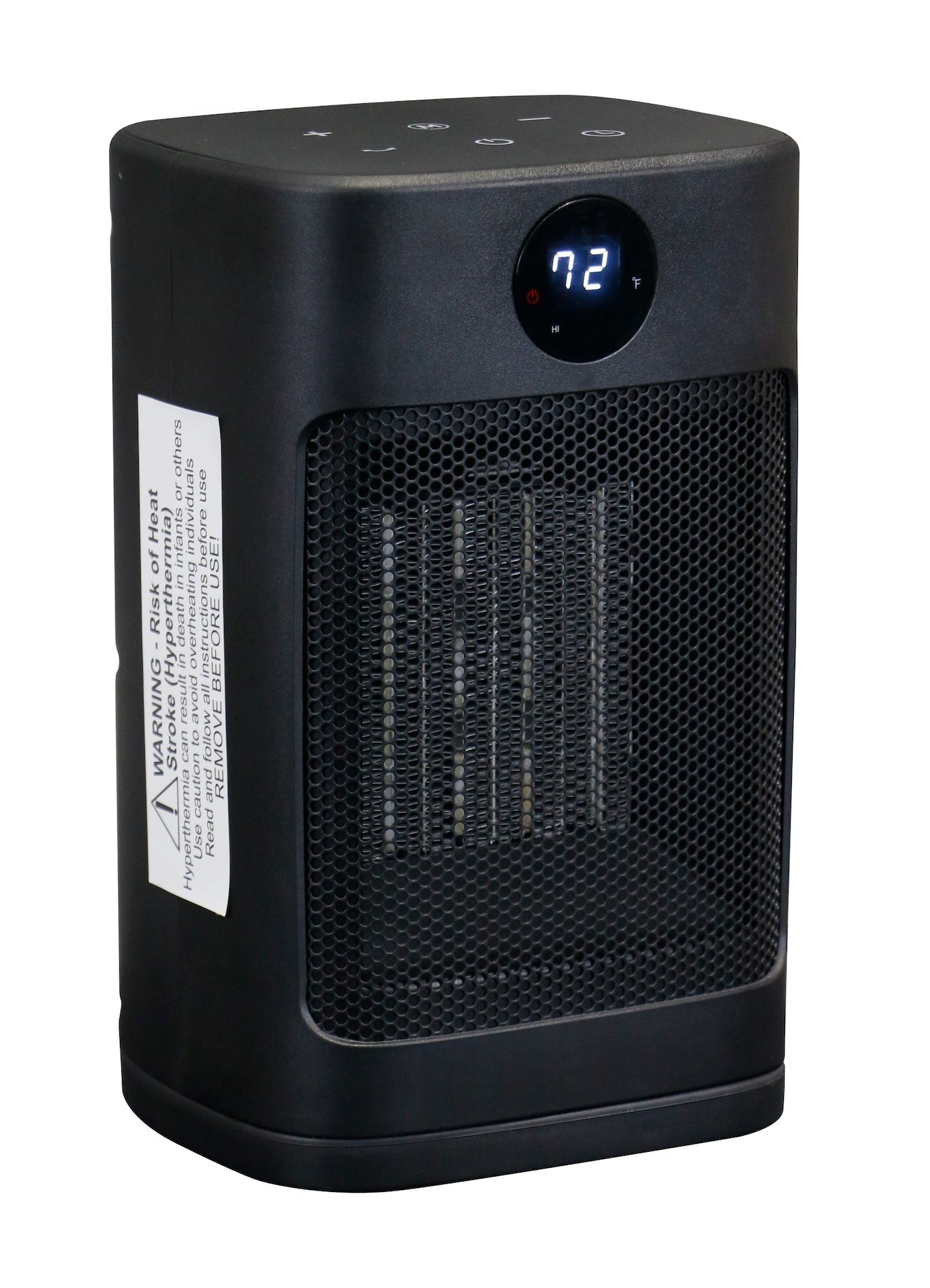 Digital Electric Personal Ceramic Heater with Remote, 1500W, Black V9Z2 - product image 2