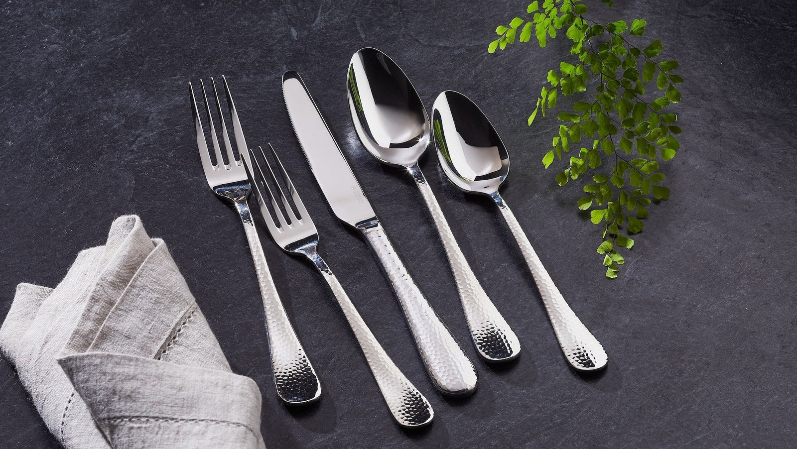 Hammered Flatware Set, Serves 4, 20-pc R9S5 - product image 7