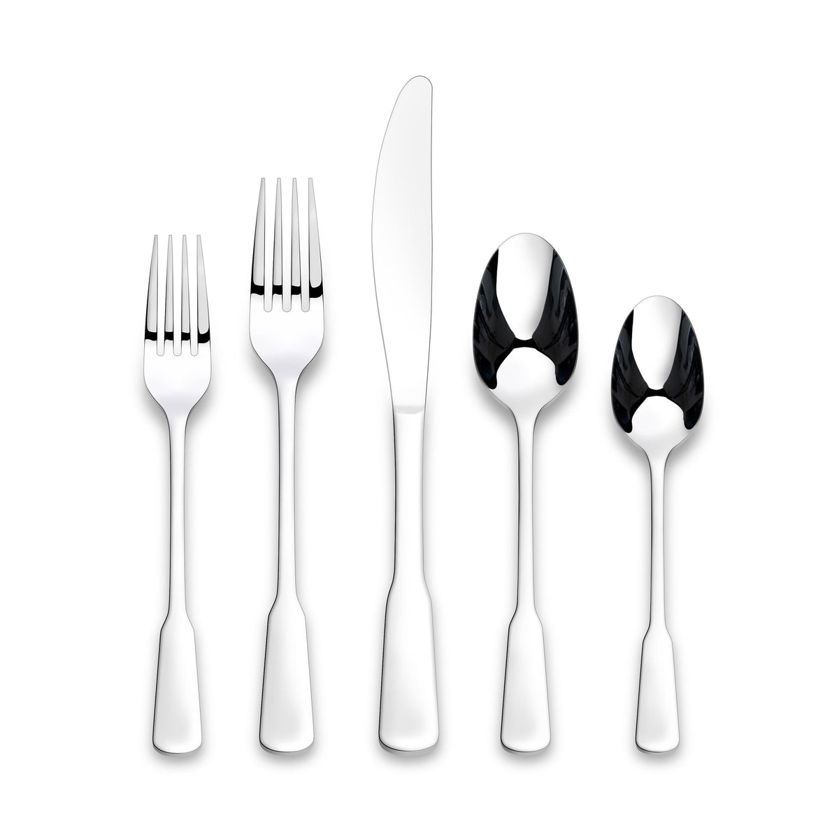 Morell Modern Paddle Mirror Finish Stainless Steel Flatware Set, Serves, 20-pc S8L3 - product image 1