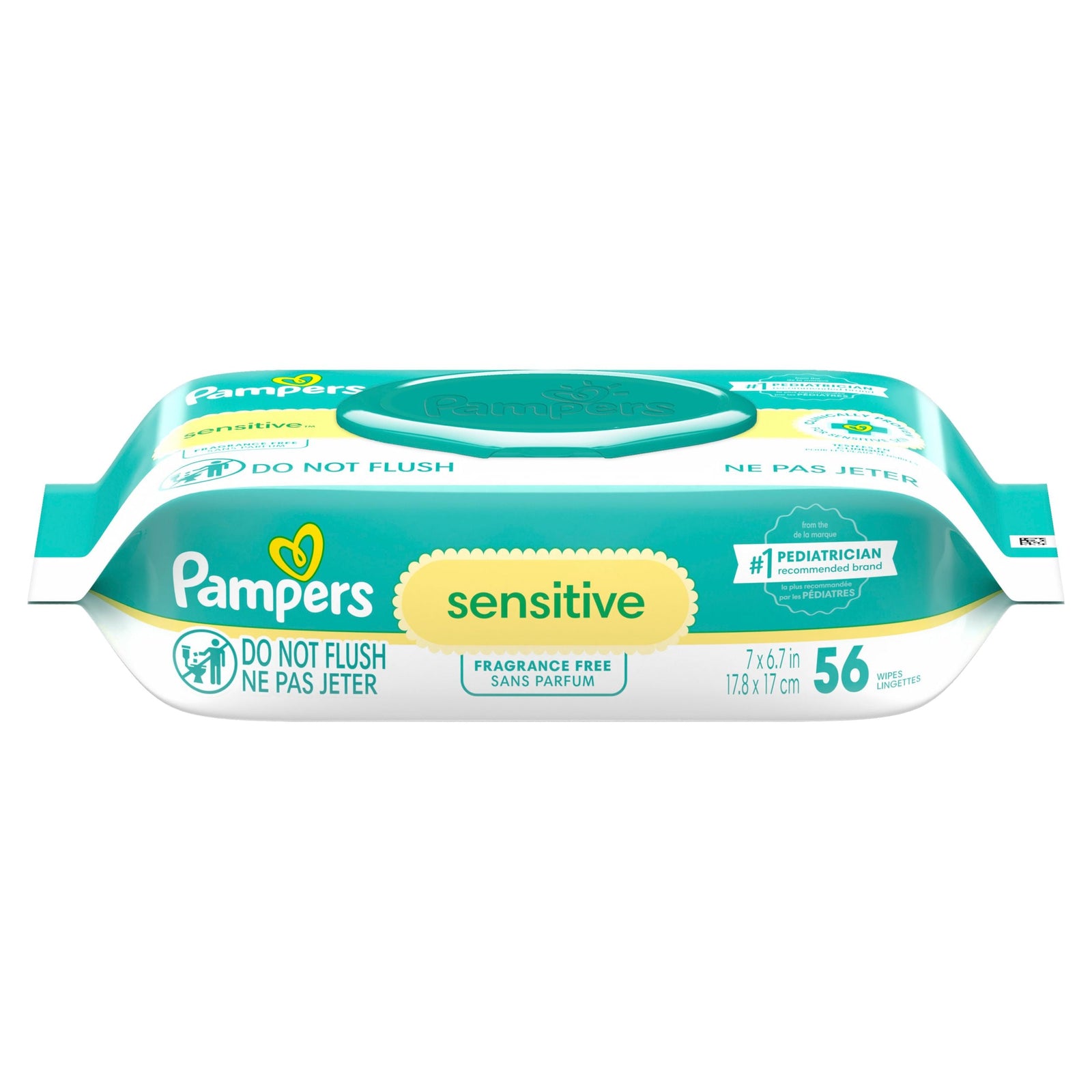 Sensitive Baby Wipes 1X Pop-Top, 56 Count F9B7 - product image 1