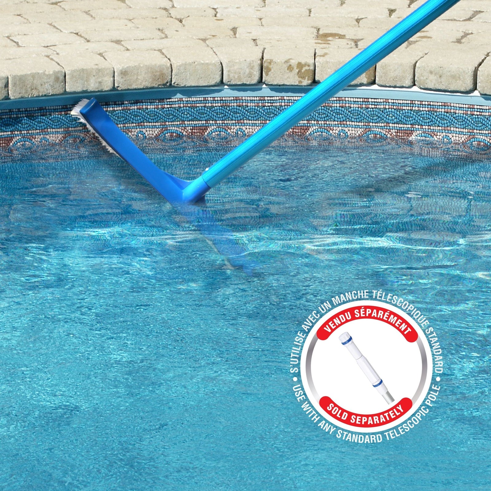 Plastic Wall Pool Brush for Above Ground Pool I2G1 - product image 6