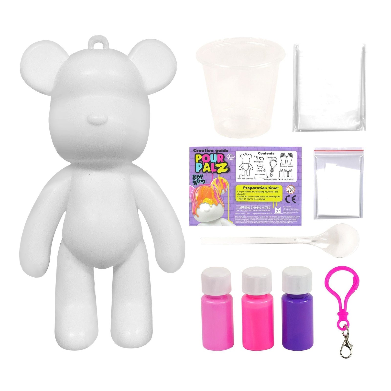 Palz DIY Mini Paint Bear, Assorted G7F8 - product image 3