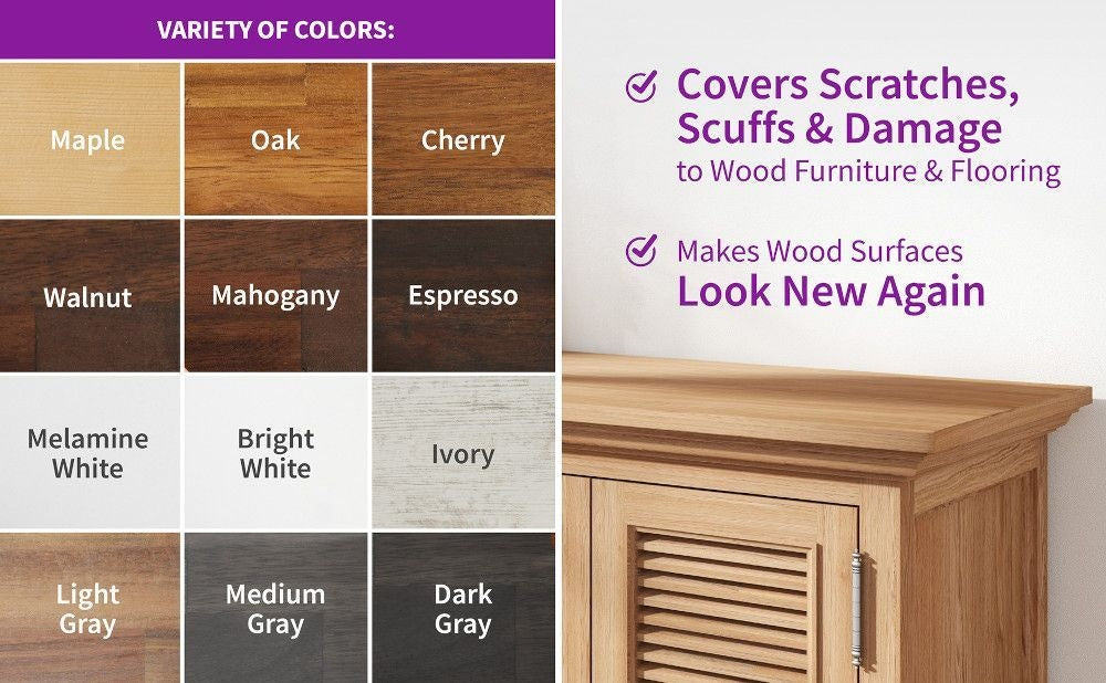 Exact Match Wood Furniture & Floor Repair Markers, White-Grey, 6 Shades J3G8 - product image 5