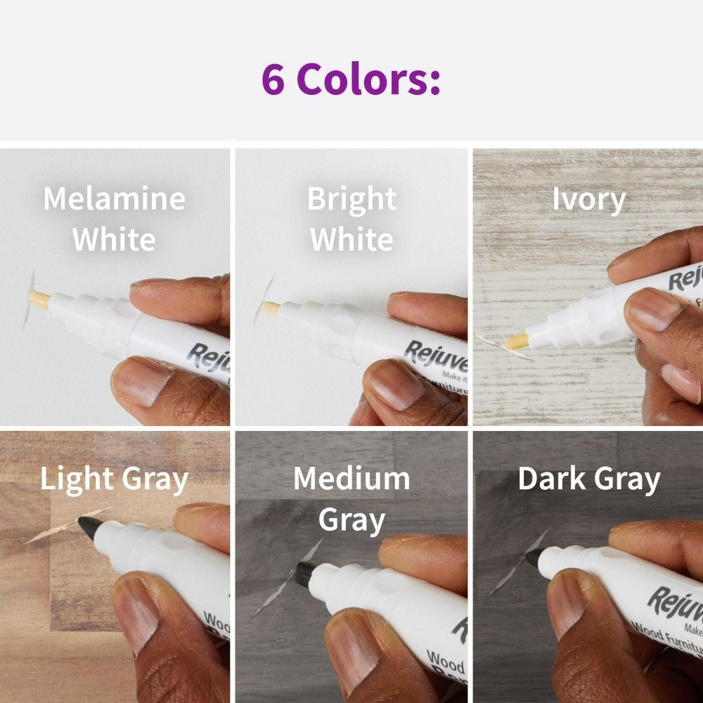 Exact Match Wood Furniture & Floor Repair Markers, White-Grey, 6 Shades J3G8 - product image 6