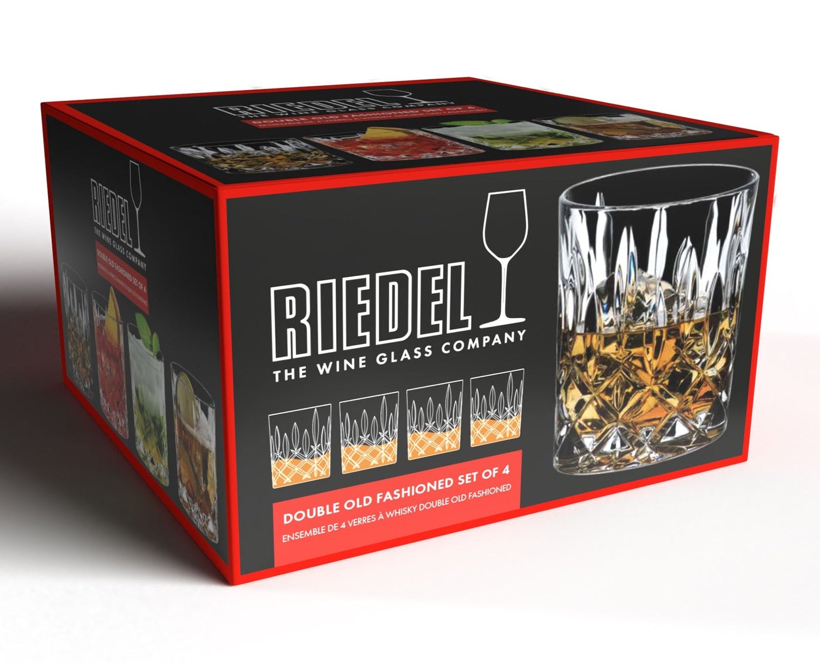 Double Old Fashioned (DOF) Glass Whiskey Tumbler, Clear, 10.4-oz, 4-pk E1U1 - product image 2