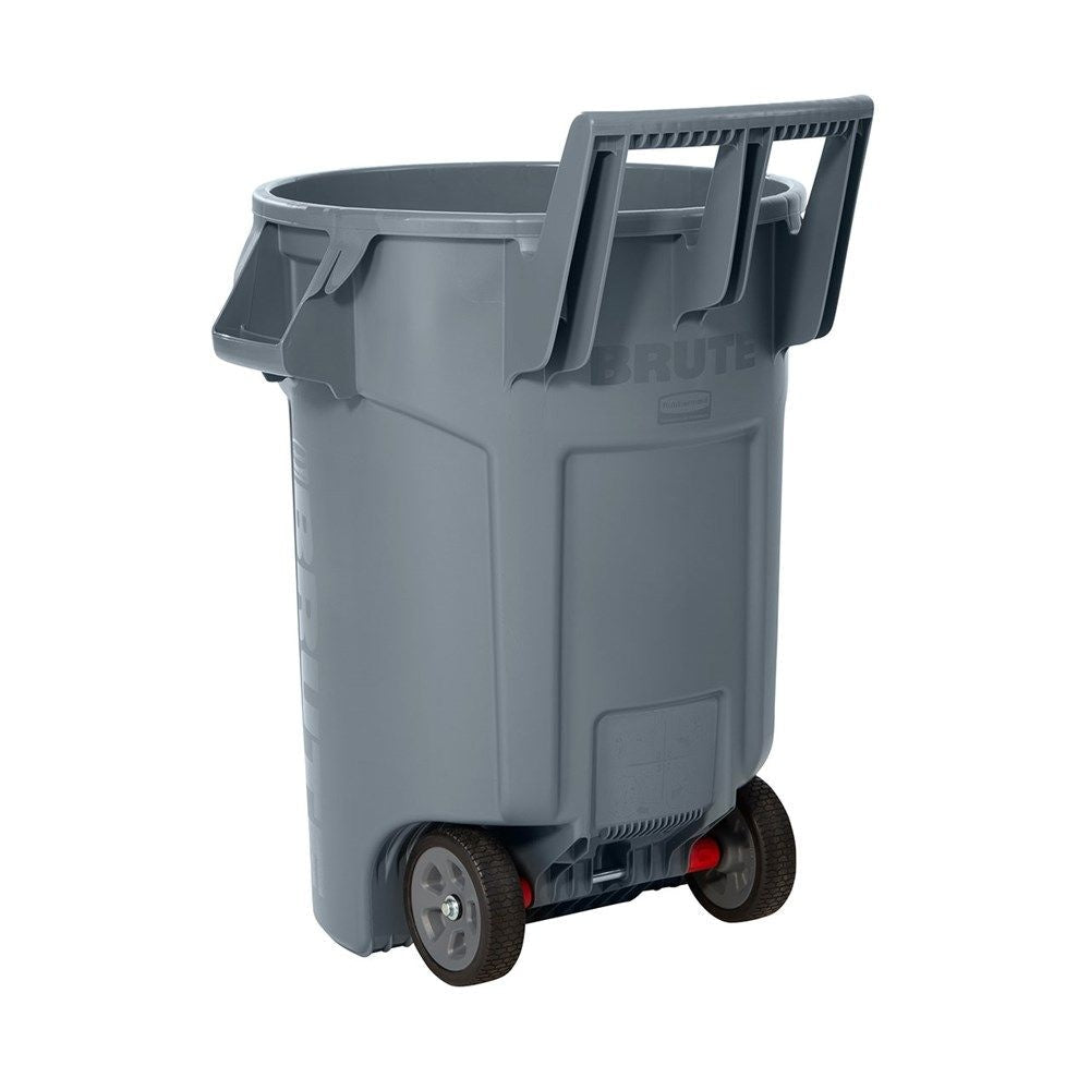 Commercial Wheeled Brute Circular Outdoor Garbage Can, Grey, 121-L J7C0 - product image 3