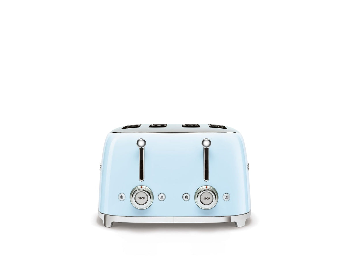 50s Retro Style Wide Slot Pop-up Toaster, 4-Slice, Pastel Blue Z0U3 - product image 2