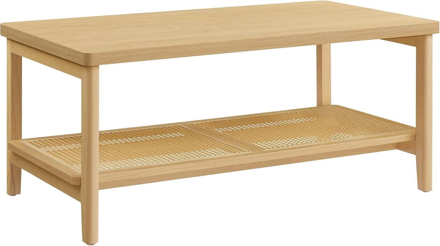 Home EKHO Collection Caramel Brown Synthetic Leather Bench F2P7 - product image 2
