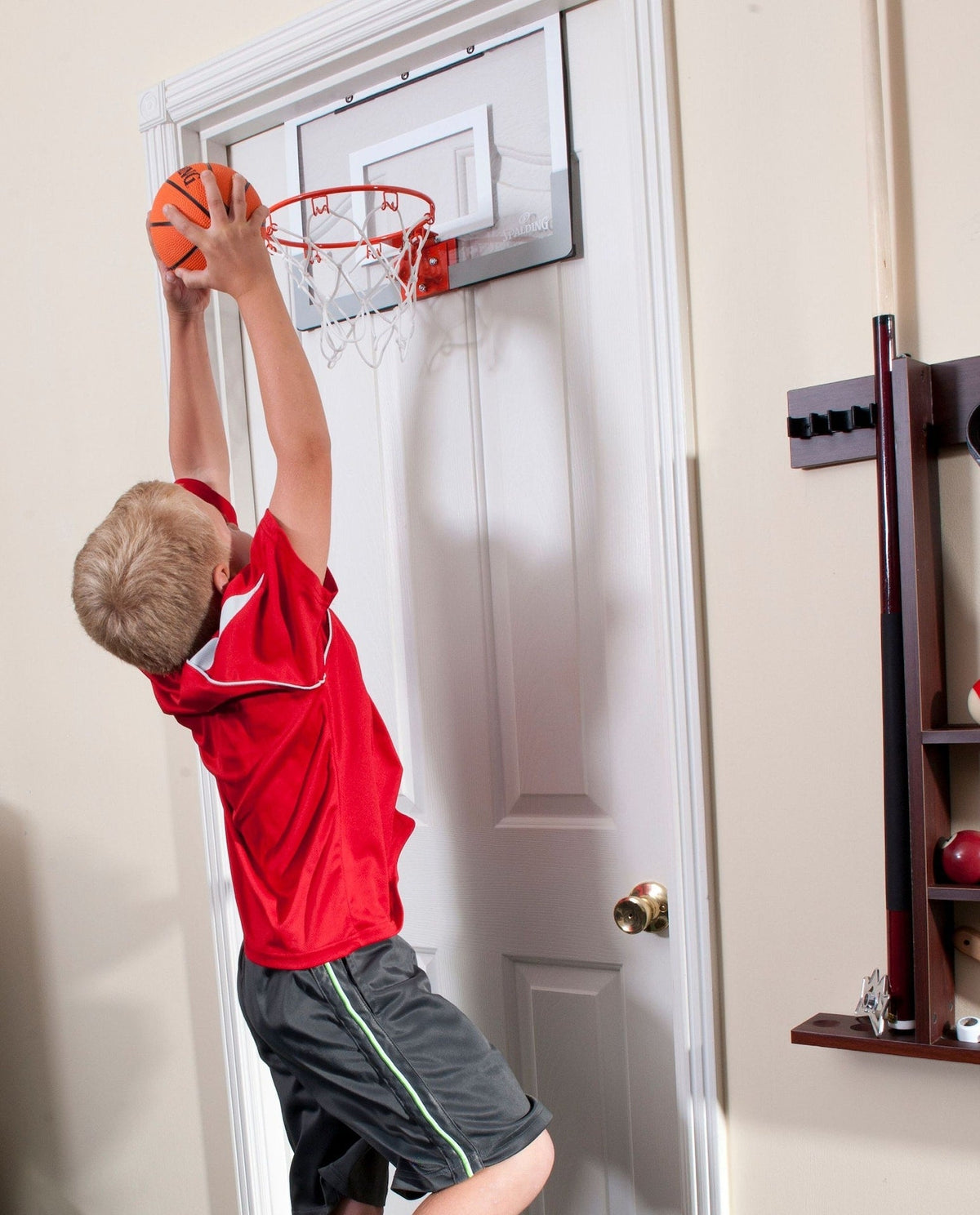 Slam Jam Indoor Over-the-Door Mounting Mini Basketball Hoop & Net with Ball G1L6 - product image 3