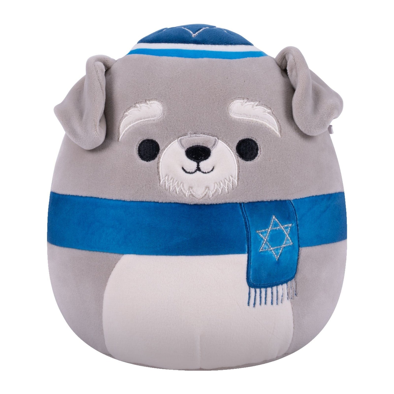Grey Schnauzer Plush Toy, 8-in, Ages 3+, for Hanukkah J3D7 - product image 1