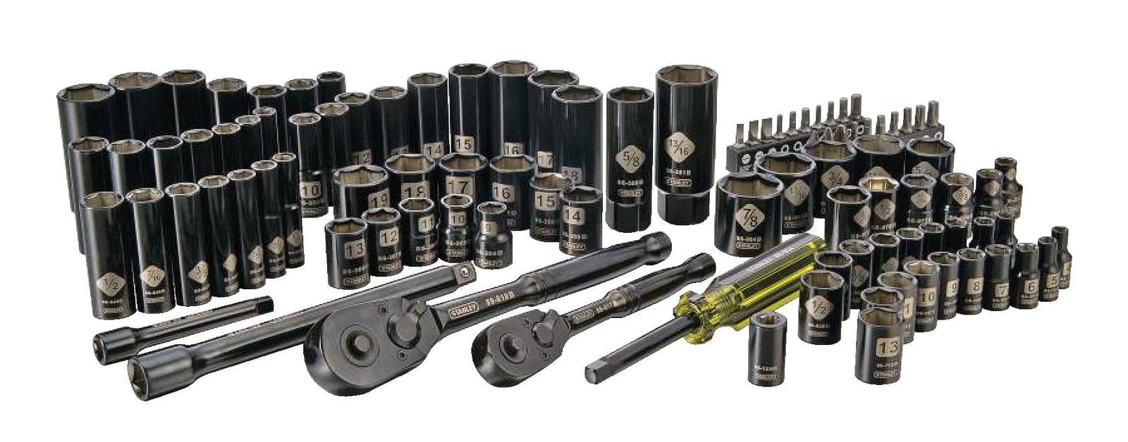 Professional Grade Black Chrome Socket Set, 99-pc, SAE/Metric R9A8 - product image 4
